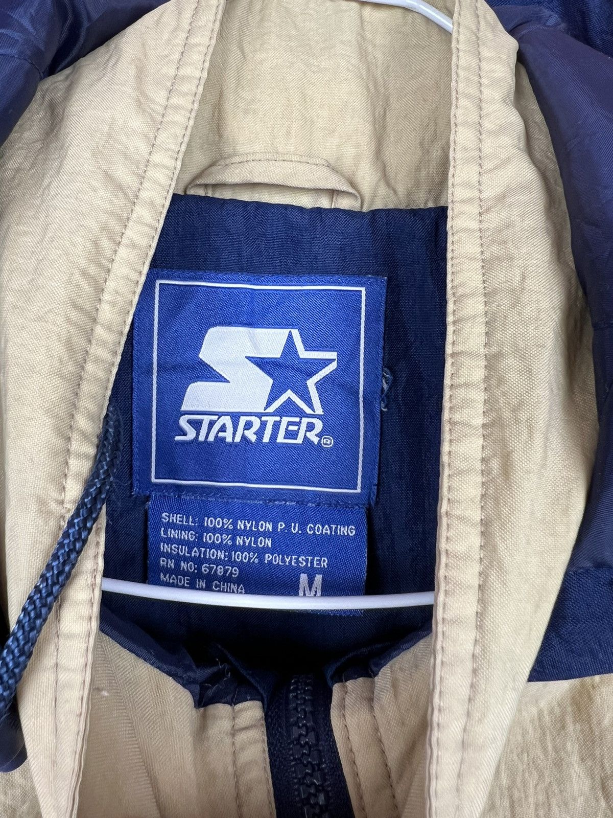 Starter Starter vintage nylon jacket football Notre Dame fighting Size US M / EU 48-50 / 2 - 8 Thumbnail