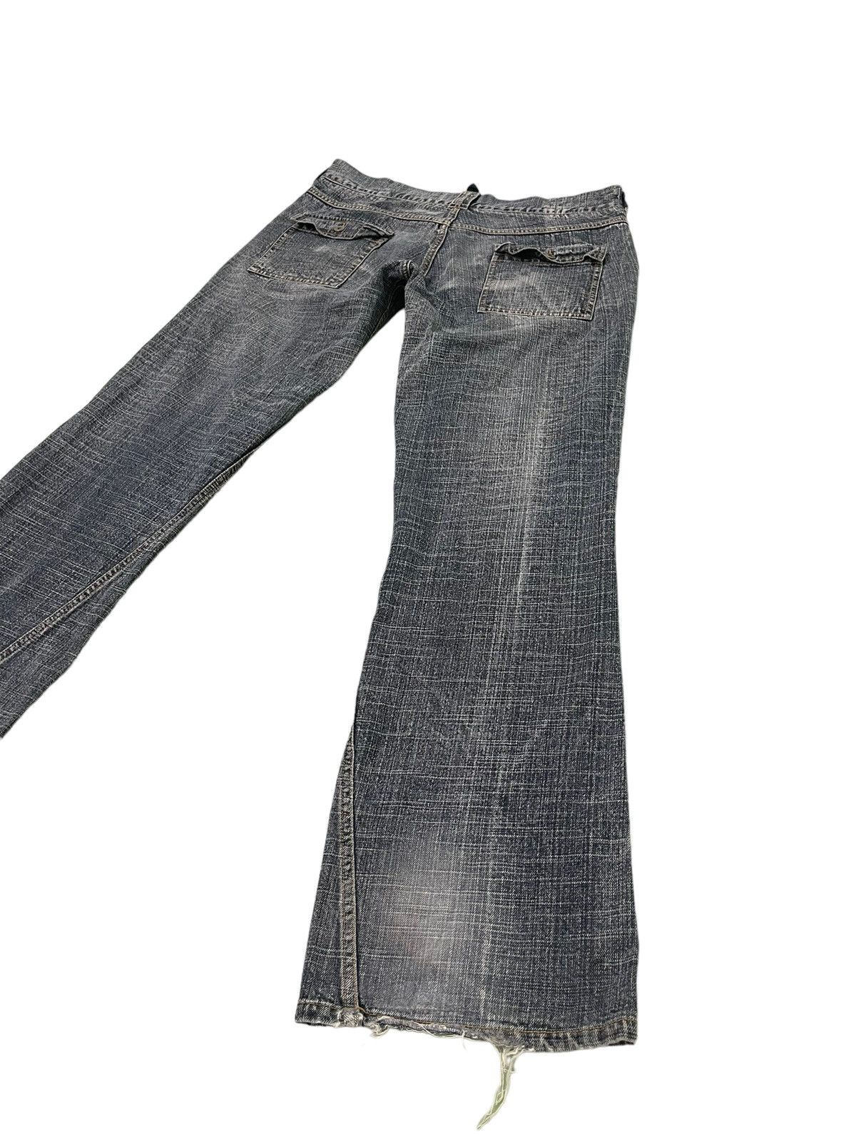 Japanese Brand Distress Bush Jeans Jungle Storm 4🟦8 Size US 35 - 14 Thumbnail