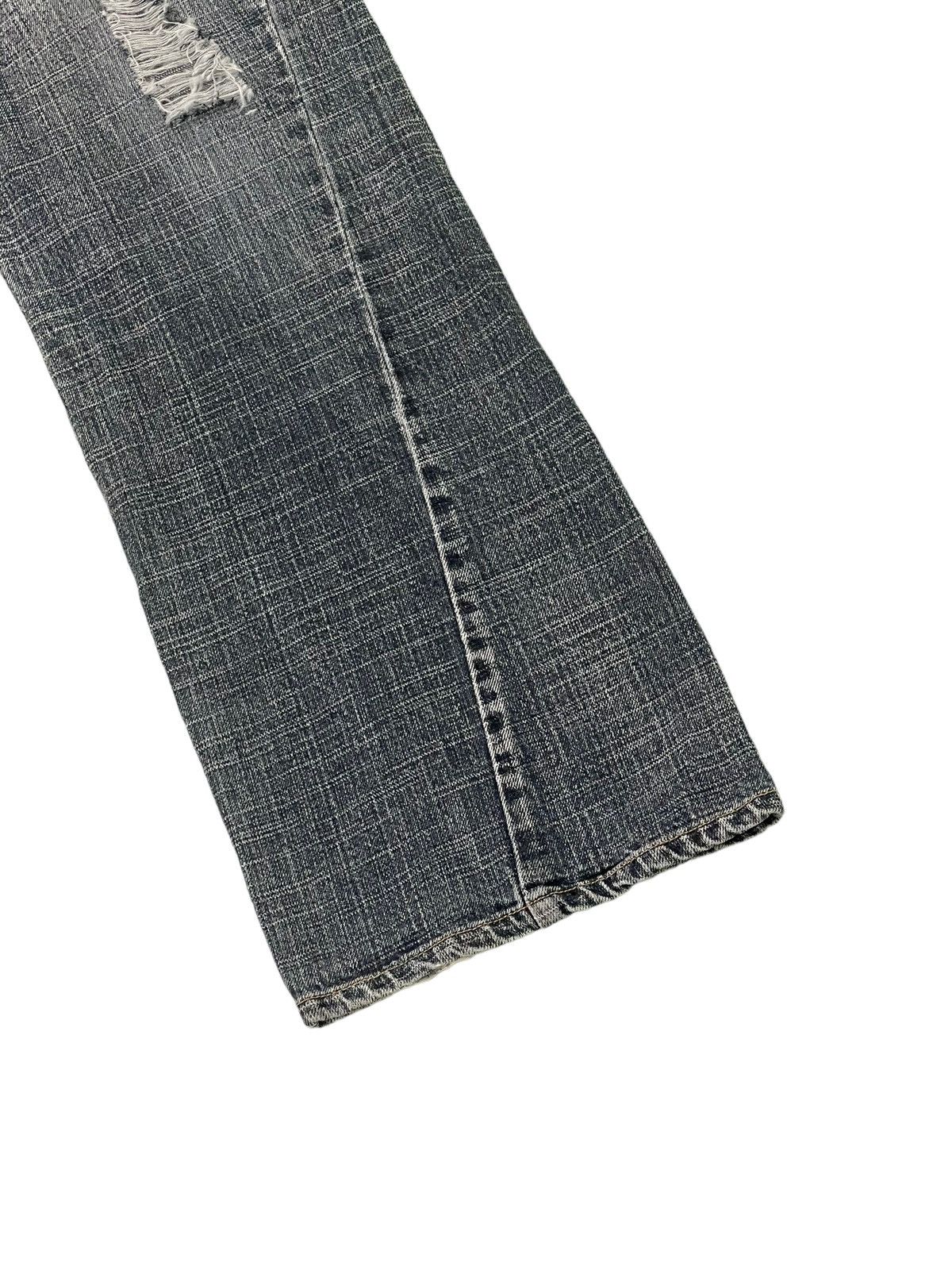Japanese Brand Distress Bush Jeans Jungle Storm 4🟦8 Size US 35 - 4 Thumbnail