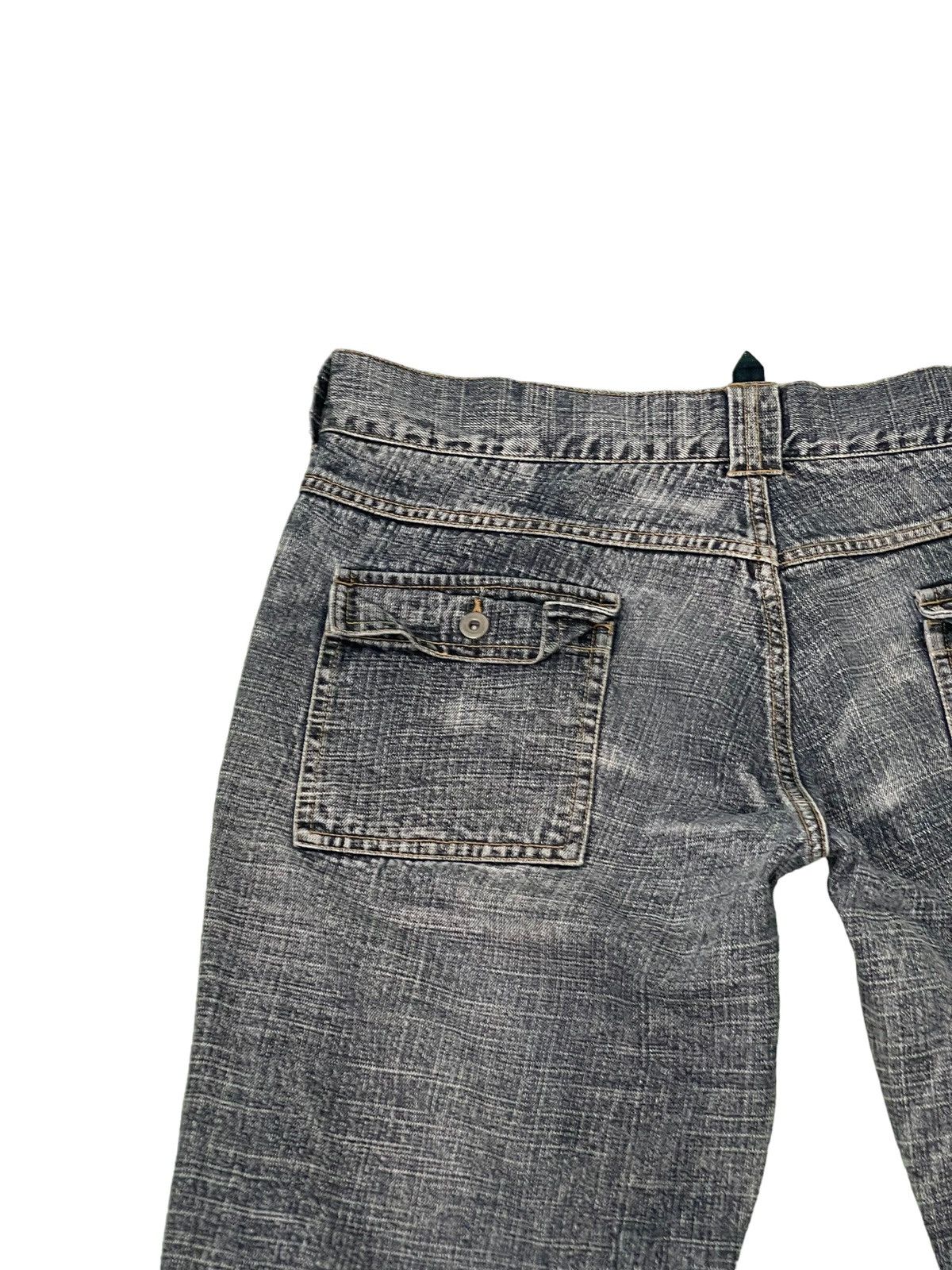 Japanese Brand Distress Bush Jeans Jungle Storm 4🟦8 Size US 35 - 19 Thumbnail