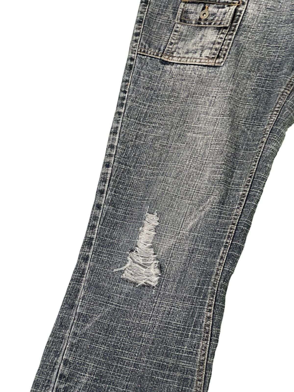 Japanese Brand Distress Bush Jeans Jungle Storm 4🟦8 Size US 35 - 6 Thumbnail