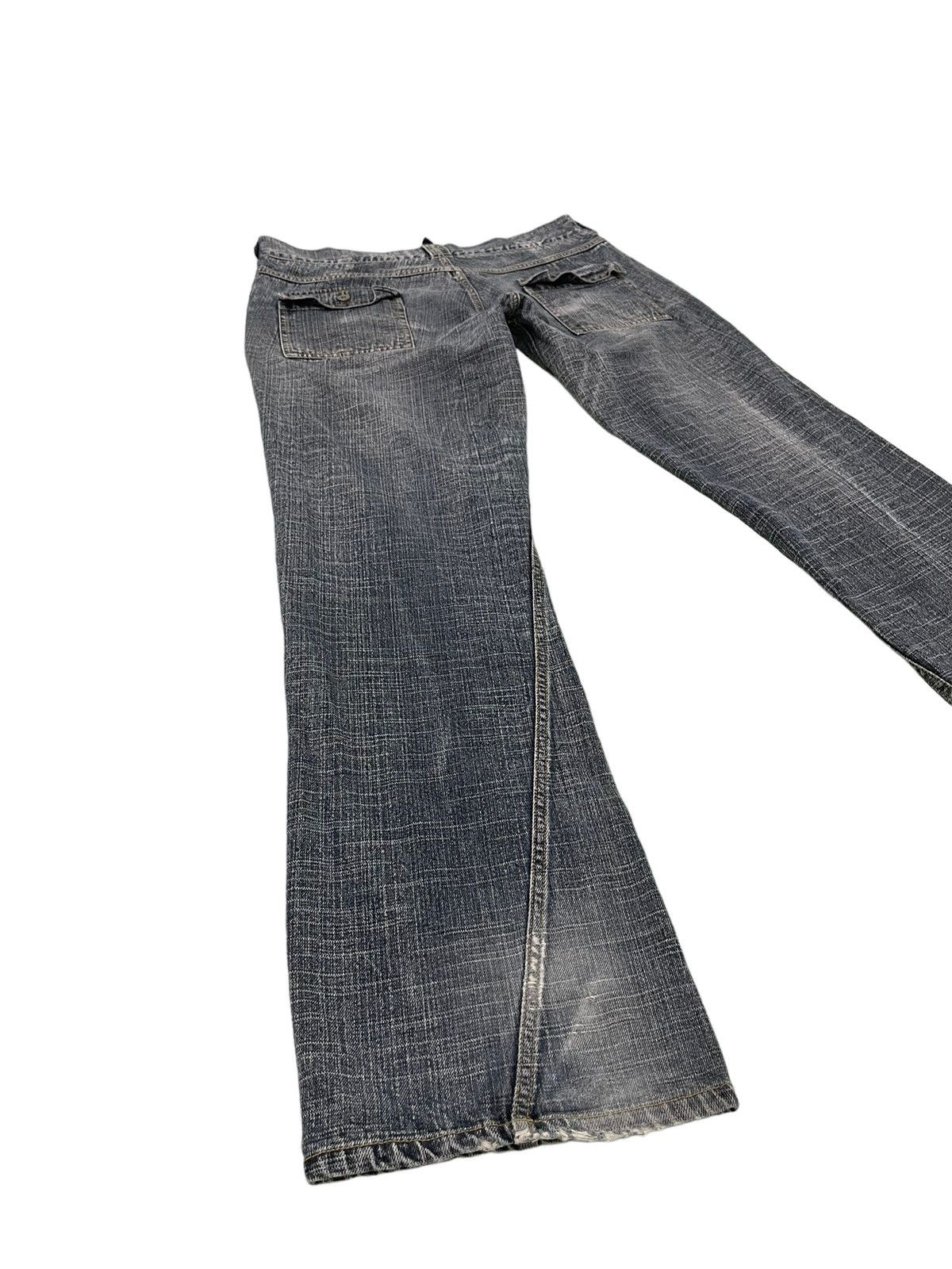 Japanese Brand Distress Bush Jeans Jungle Storm 4🟦8 Size US 35 - 13 Thumbnail