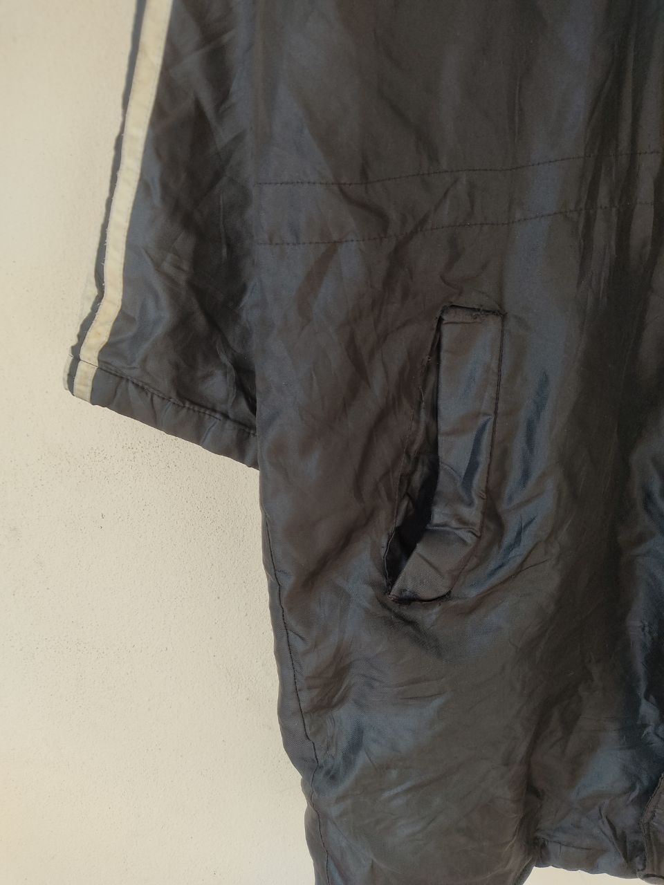 Adidas VINTAGE ADIDAS BIG TRIFOIL LONG BLACK JACKET Size US L / EU 52-54 / 3 - 9 Thumbnail
