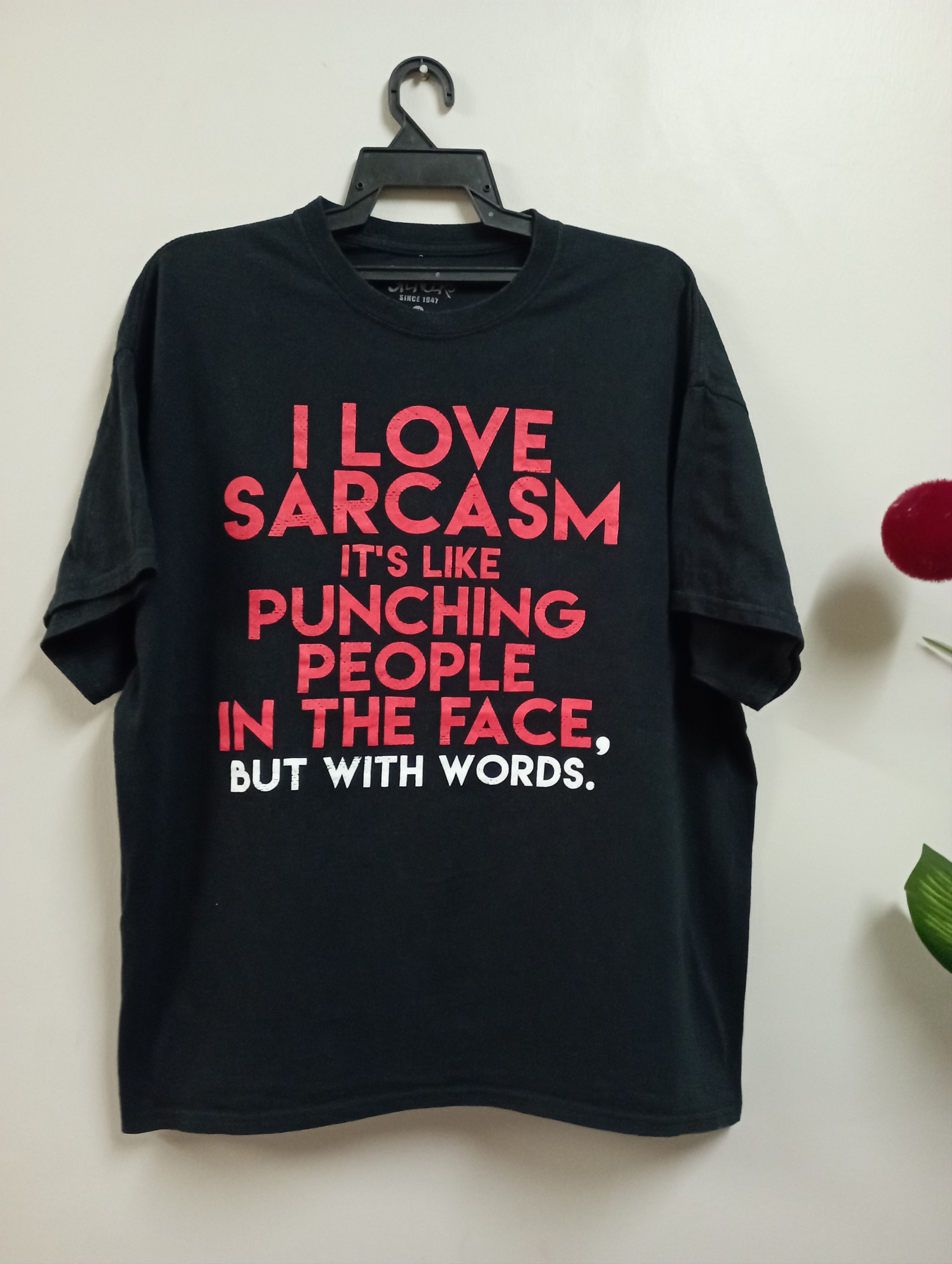 Vintage Vintage Sarcasm Tee Size US XL / EU 56 / 4 - 1 Thumbnail