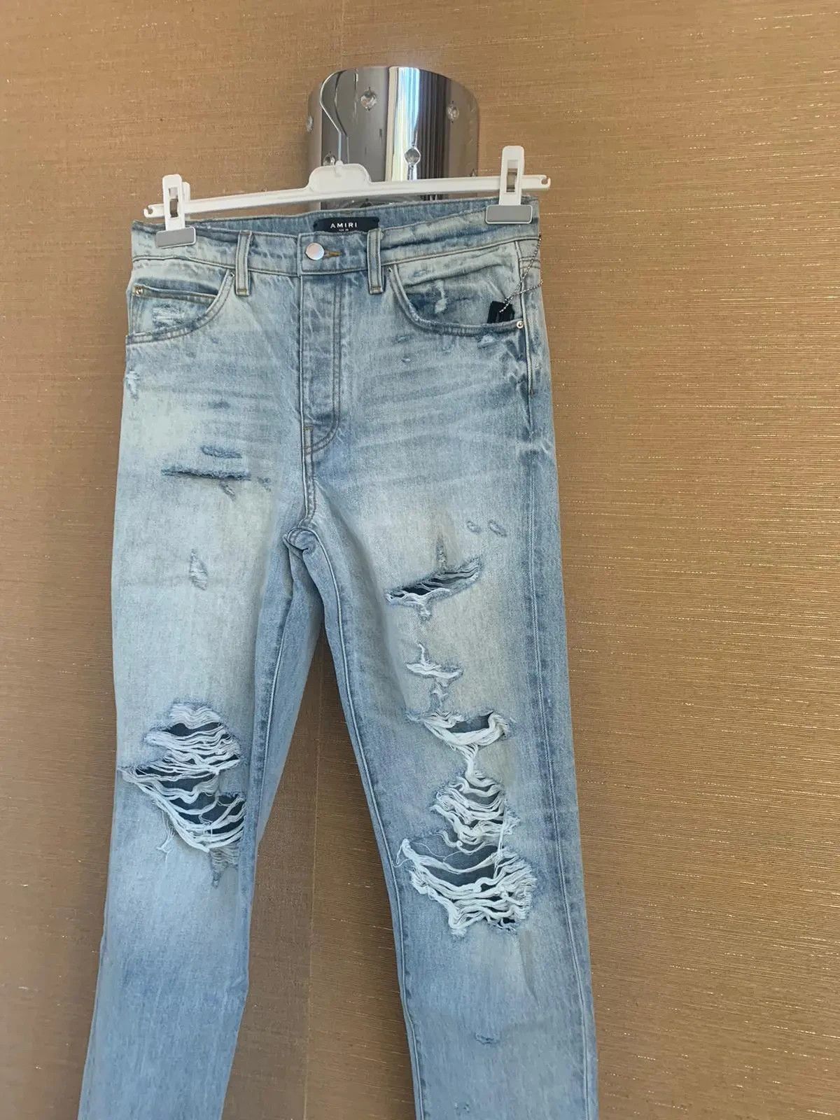 Destroyed Slouch Jeans in Vintage Indigo