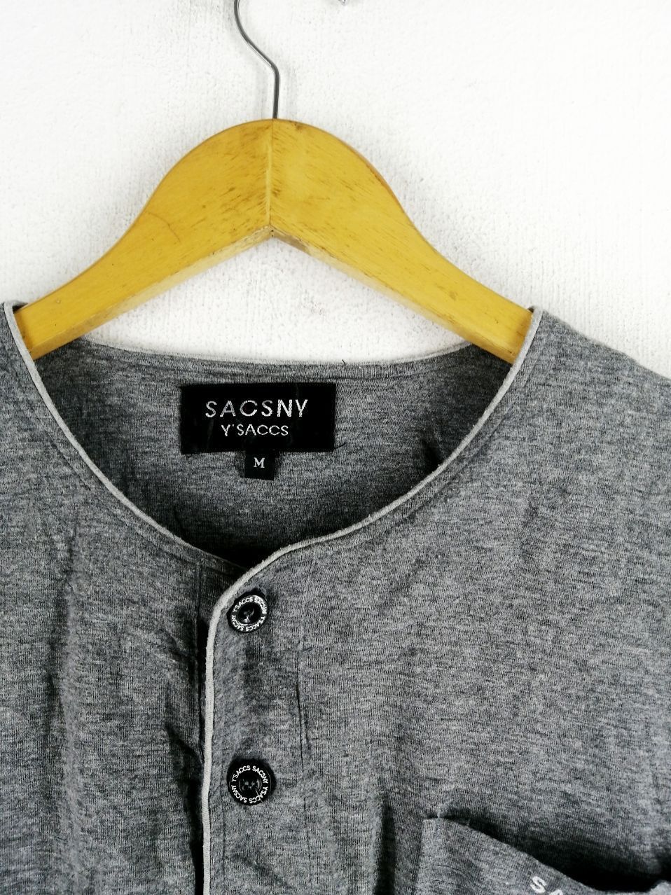 Yohji Yamamoto Y'SACCS BUTTON UP PLAIN TEE YOHJI YAMAMOTO Size US M / EU 48-50 / 2 - 4 Thumbnail