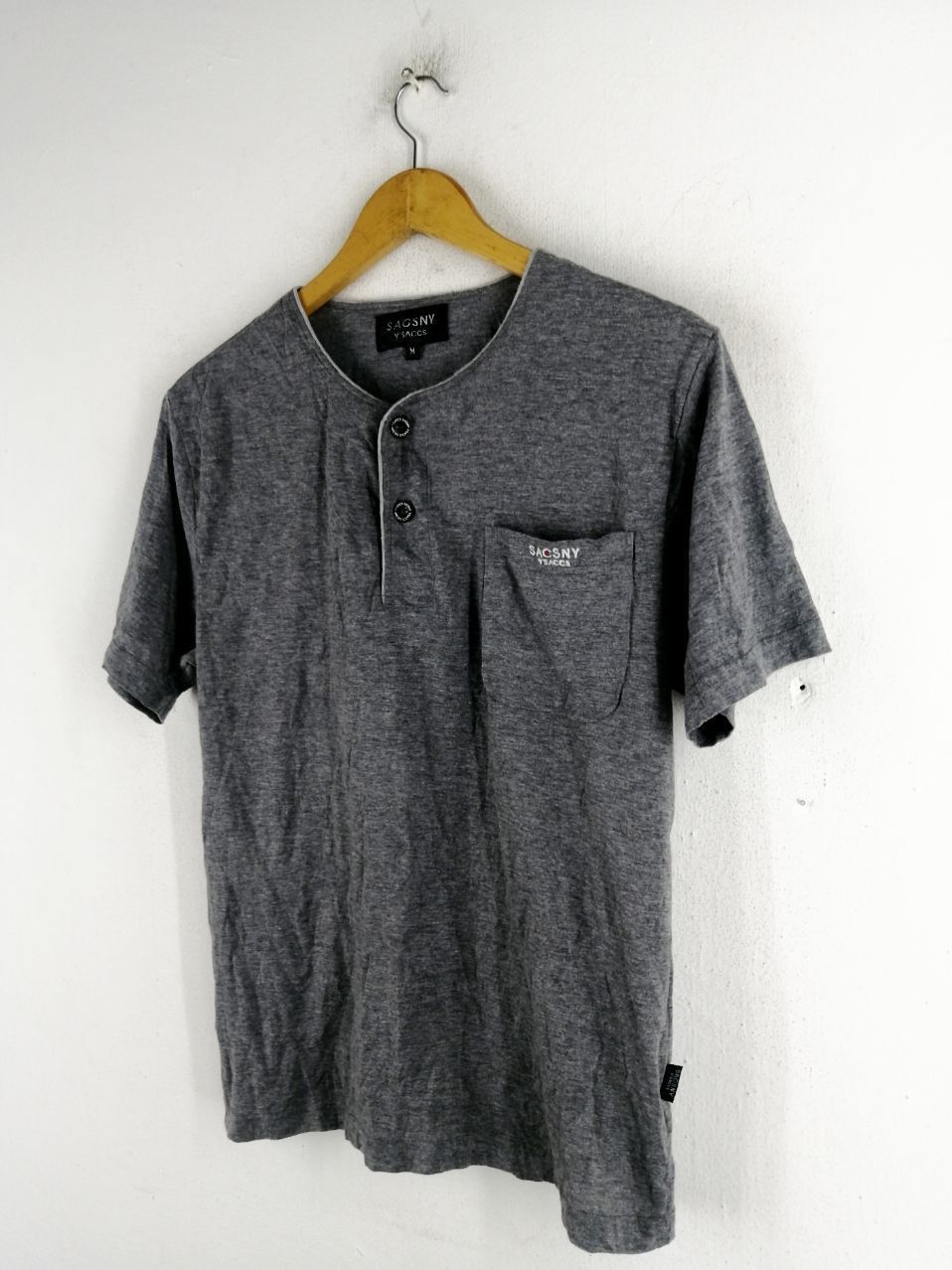 Yohji Yamamoto Y'SACCS BUTTON UP PLAIN TEE YOHJI YAMAMOTO Size US M / EU 48-50 / 2 - 2 Thumbnail