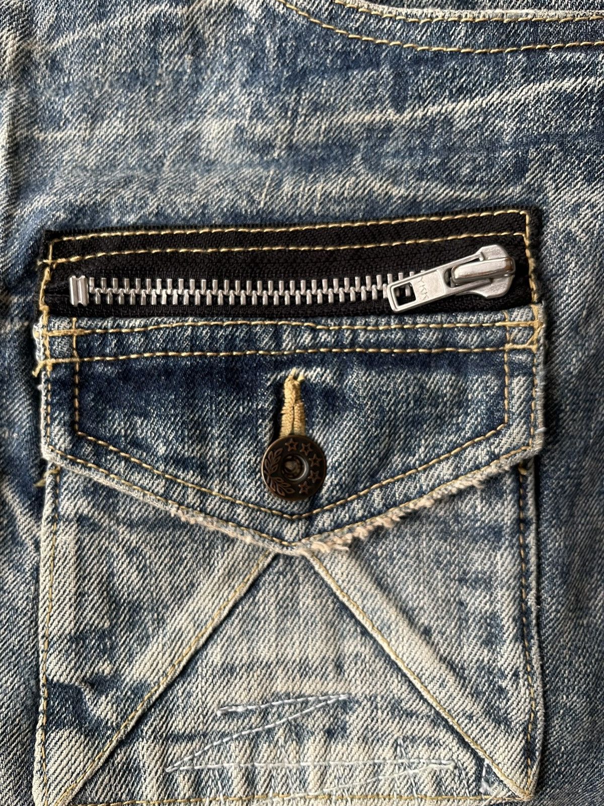 Vintage Vintage Candy Stripper distressed denime jeans Size US 32 / EU 48 - 4 Thumbnail
