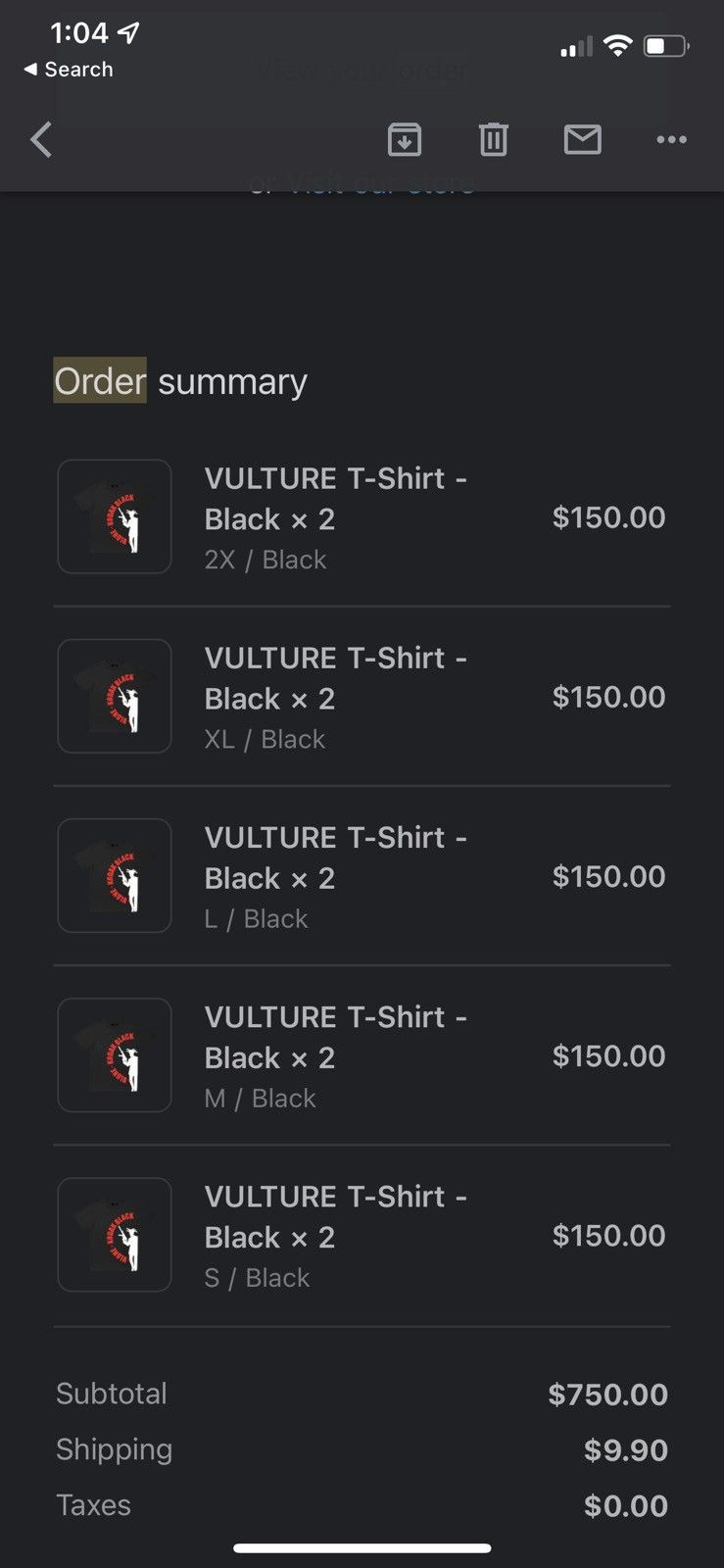 Vlone Vlone Kodak Black Vulture T shirt small Size US S / EU 44-46 / 1 - 4 Thumbnail