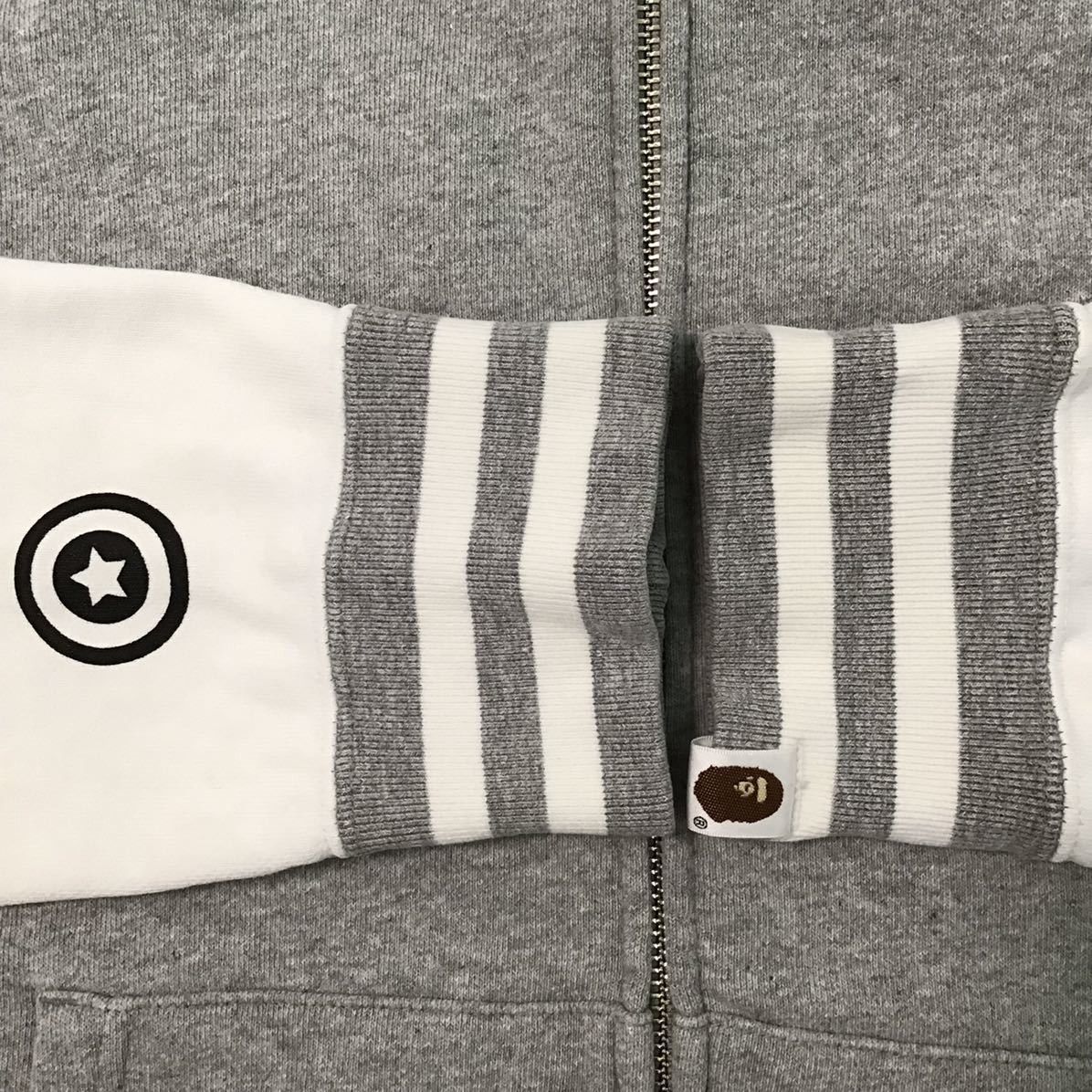 Bape BAPE Shark full zip hoodie Gray x White Size US M / EU 48-50 / 2 - 6 Thumbnail