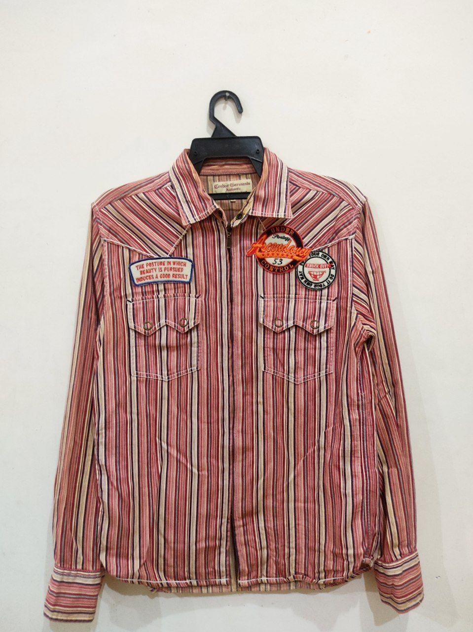 Japanese Brand × Vintage Vintage Oil Stripe Jacket Size US M / EU 48-50 / 2 - 1 Thumbnail