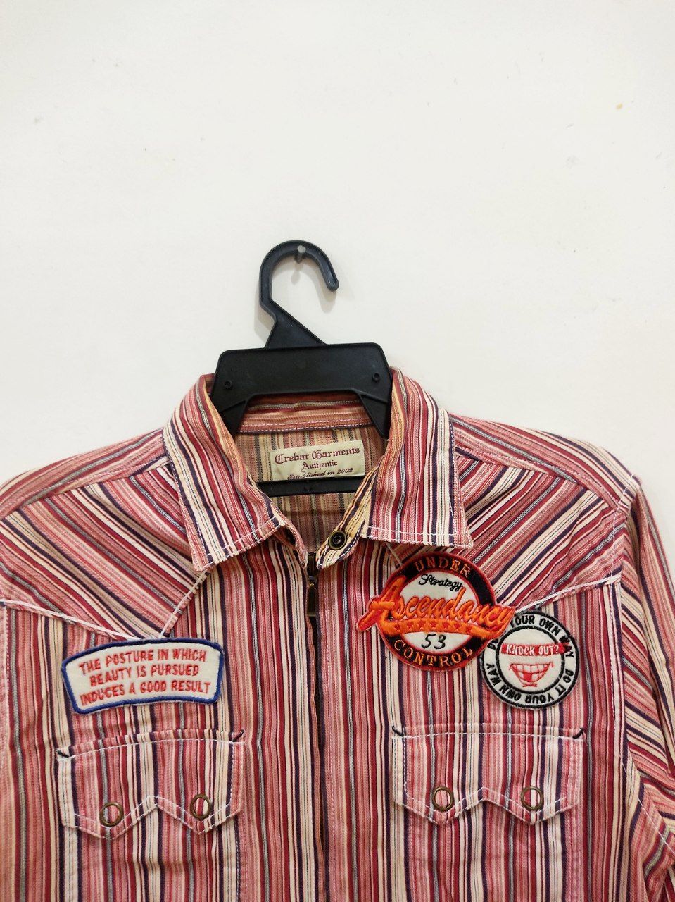 Japanese Brand × Vintage Vintage Oil Stripe Jacket Size US M / EU 48-50 / 2 - 5 Thumbnail