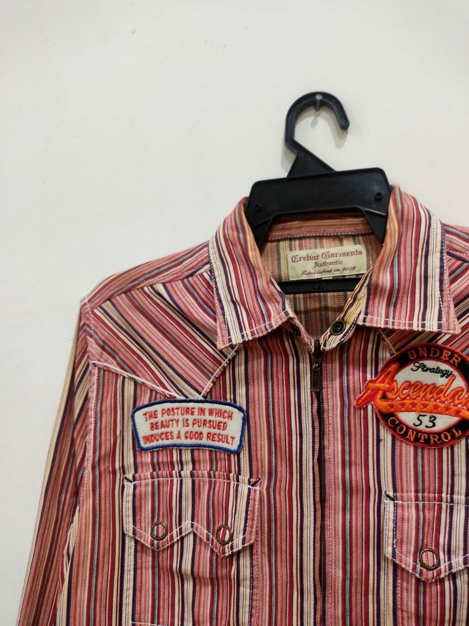 Japanese Brand × Vintage Vintage Oil Stripe Jacket Size US M / EU 48-50 / 2 - 3 Thumbnail