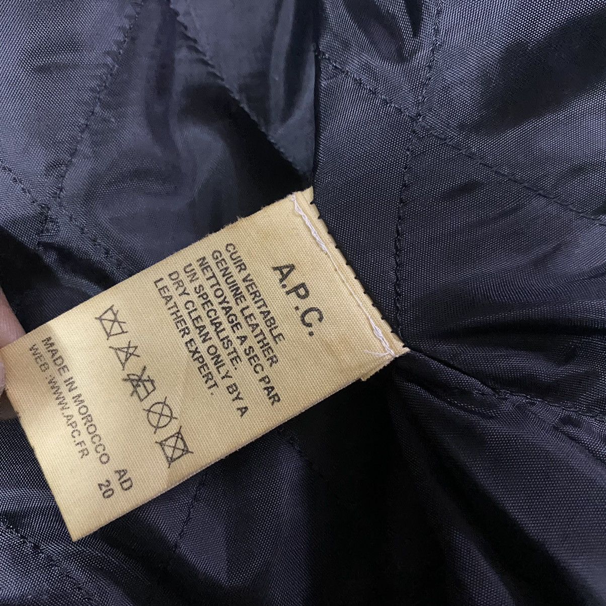 A.P.C. A.P.C Leather Bomber Flight Faded Jacket Patina Size US XS / EU 42 / 0 - 16 Thumbnail