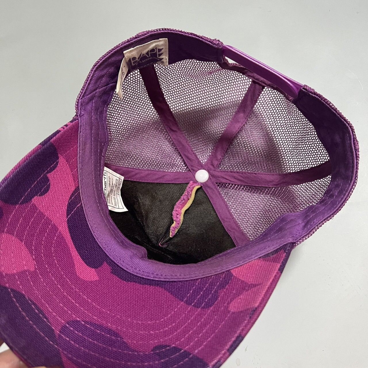 Bape × Carhartt BAPE carhartt hat purple camo Size ONE SIZE - 4 Thumbnail