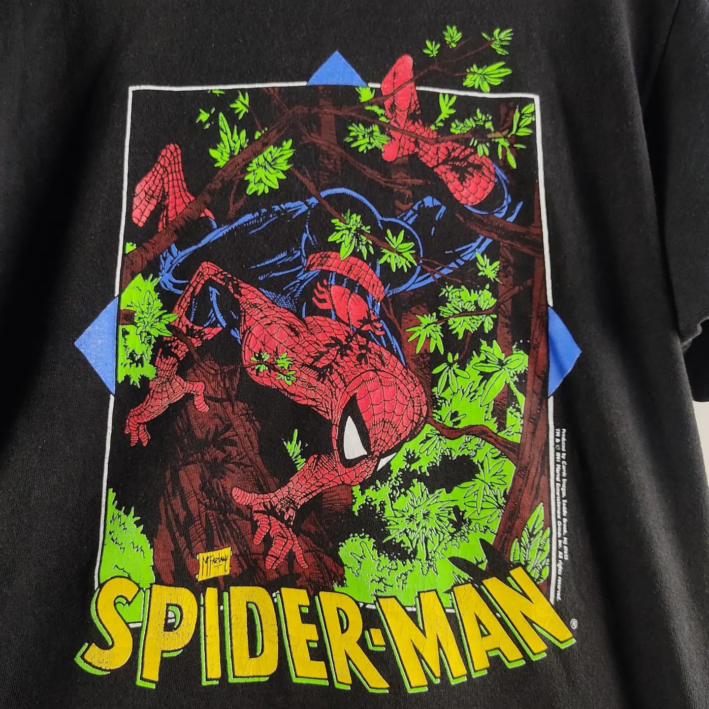 Marvel Comics × Vintage 1991 Spiderman Comics images Todd Mcfarlane Size US L / EU 52-54 / 3 - 2 Thumbnail