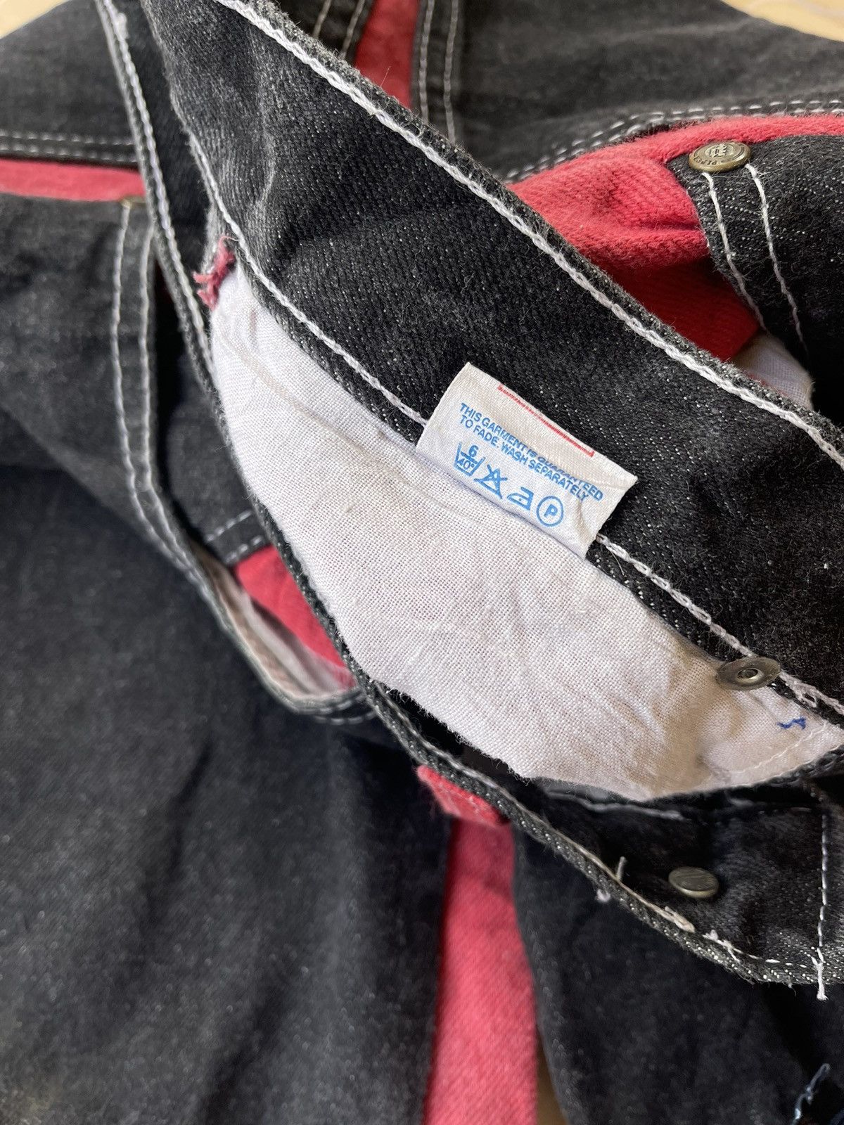 Denime Rare Vintage Denime jeans 2 tone Size US 29 - 9 Thumbnail