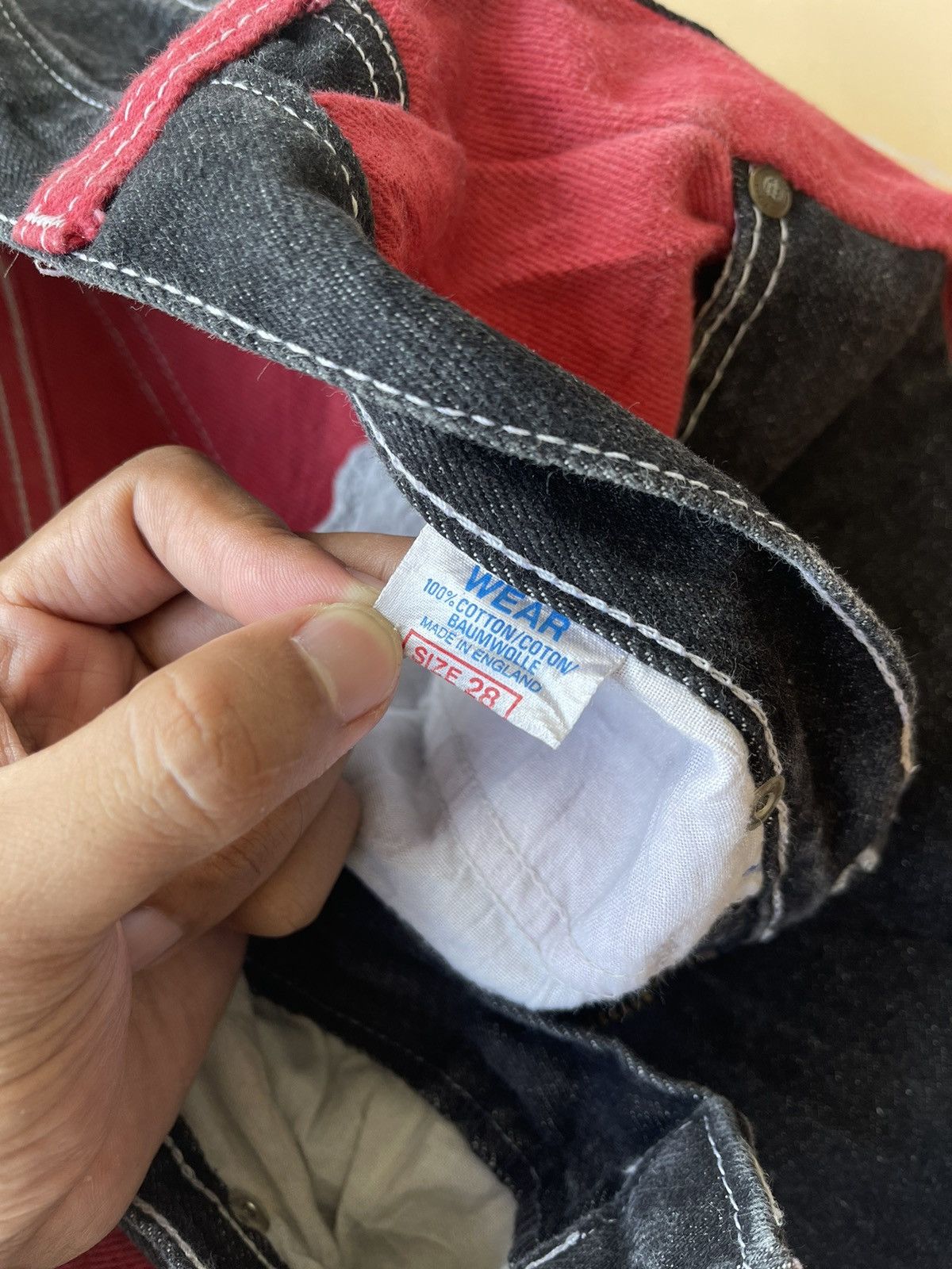 Denime Rare Vintage Denime jeans 2 tone Size US 29 - 8 Thumbnail