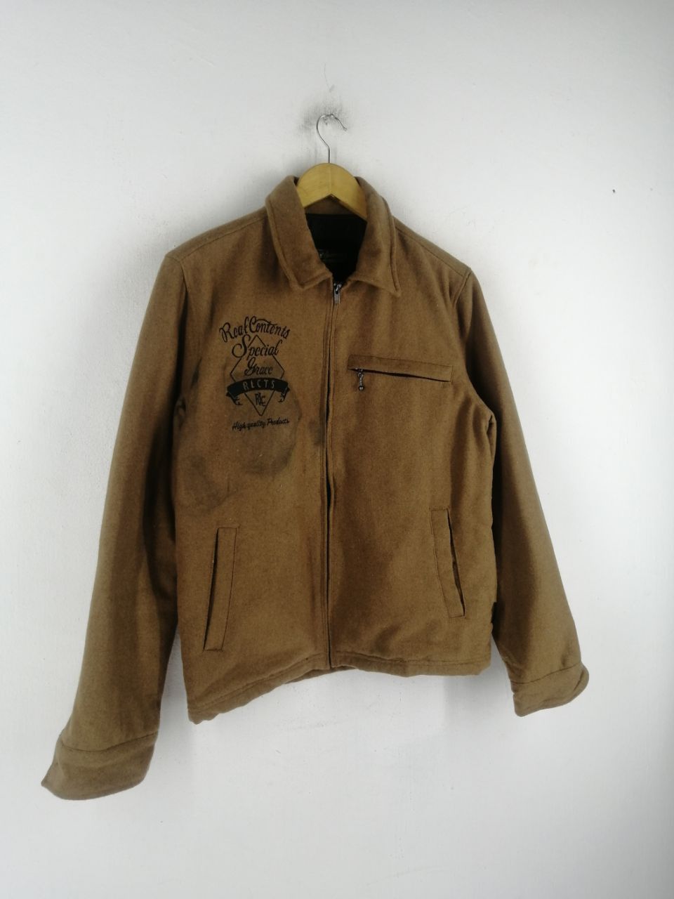 Japanese Brand Real Content Special Brown Wool Jacket Size US L / EU 52-54 / 3 - 2 Thumbnail