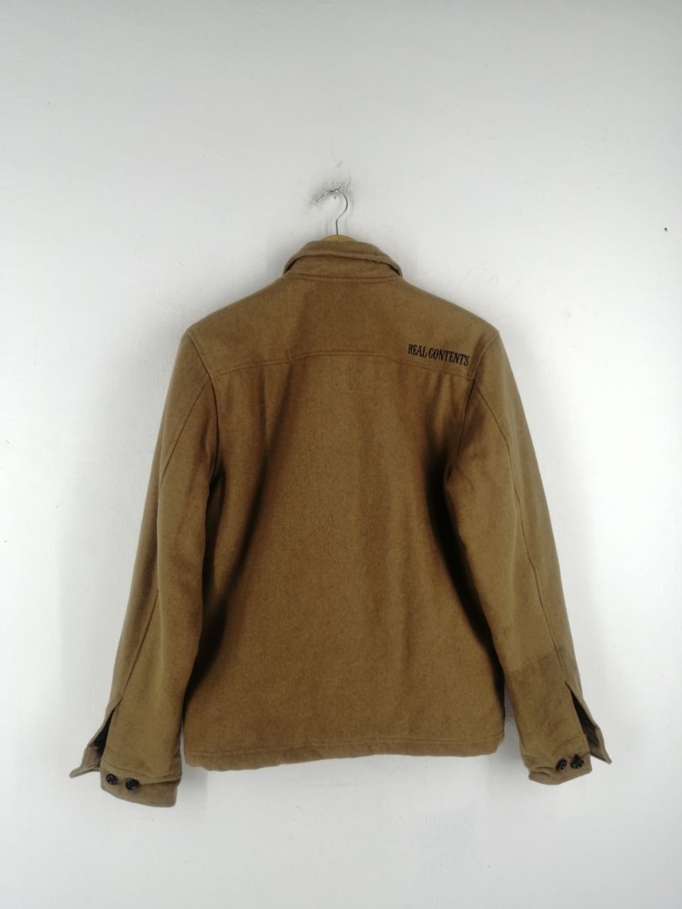 Japanese Brand Real Content Special Brown Wool Jacket Size US L / EU 52-54 / 3 - 3 Thumbnail