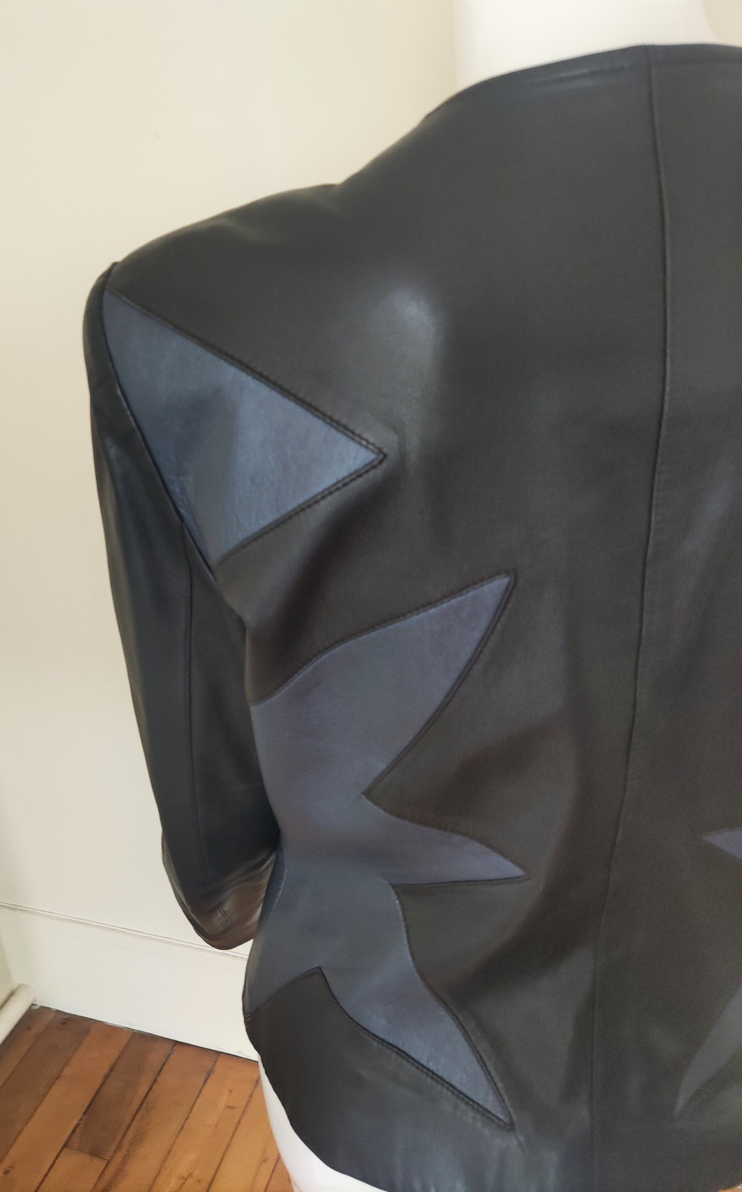Thierry Mugler Thierry Mugler Leather Lamb Star Motorcycle Jacket Size L / US 10 / IT 46 - 8 Thumbnail