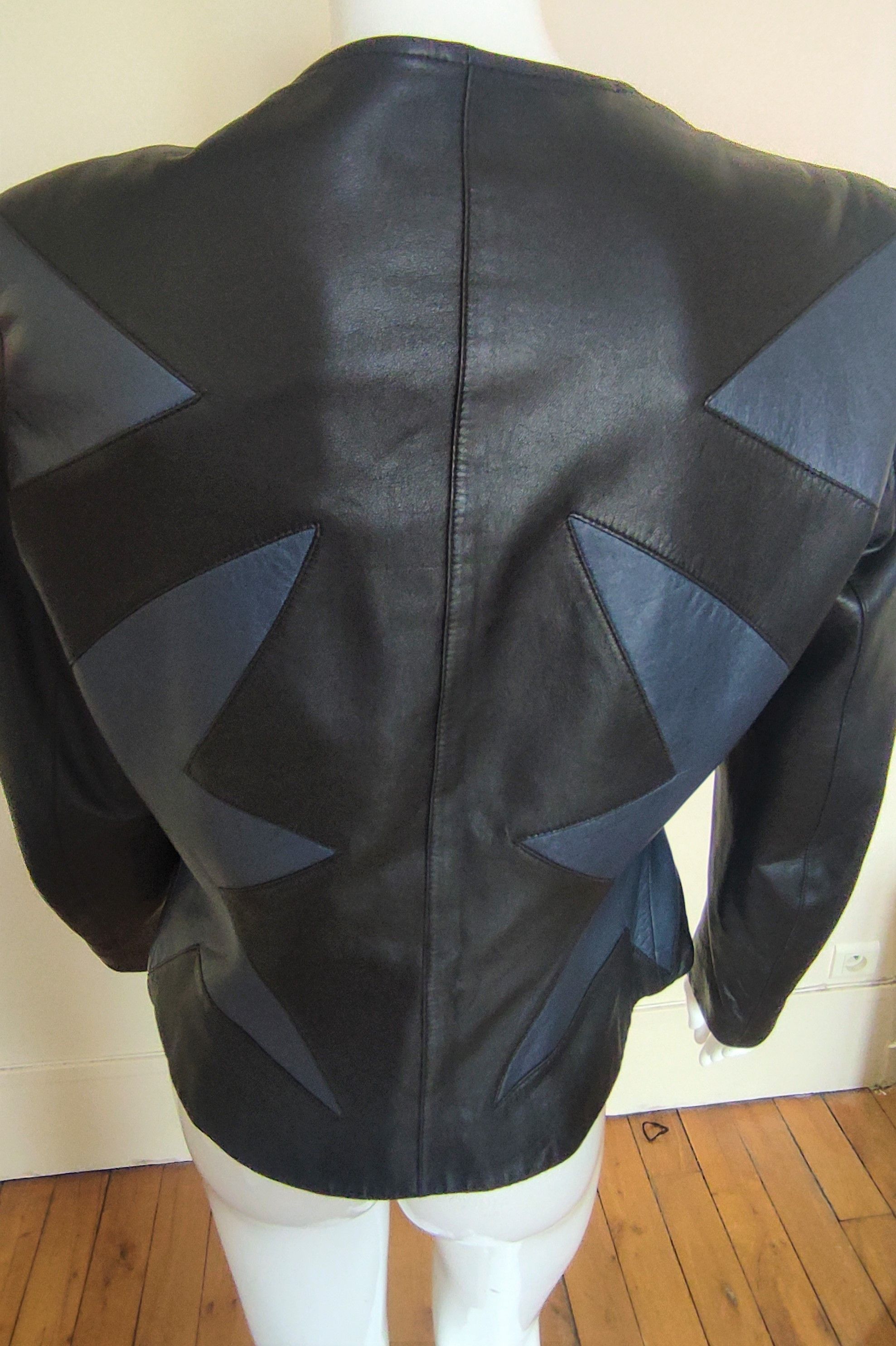 Thierry Mugler Thierry Mugler Leather Lamb Star Motorcycle Jacket Size L / US 10 / IT 46 - 9 Thumbnail