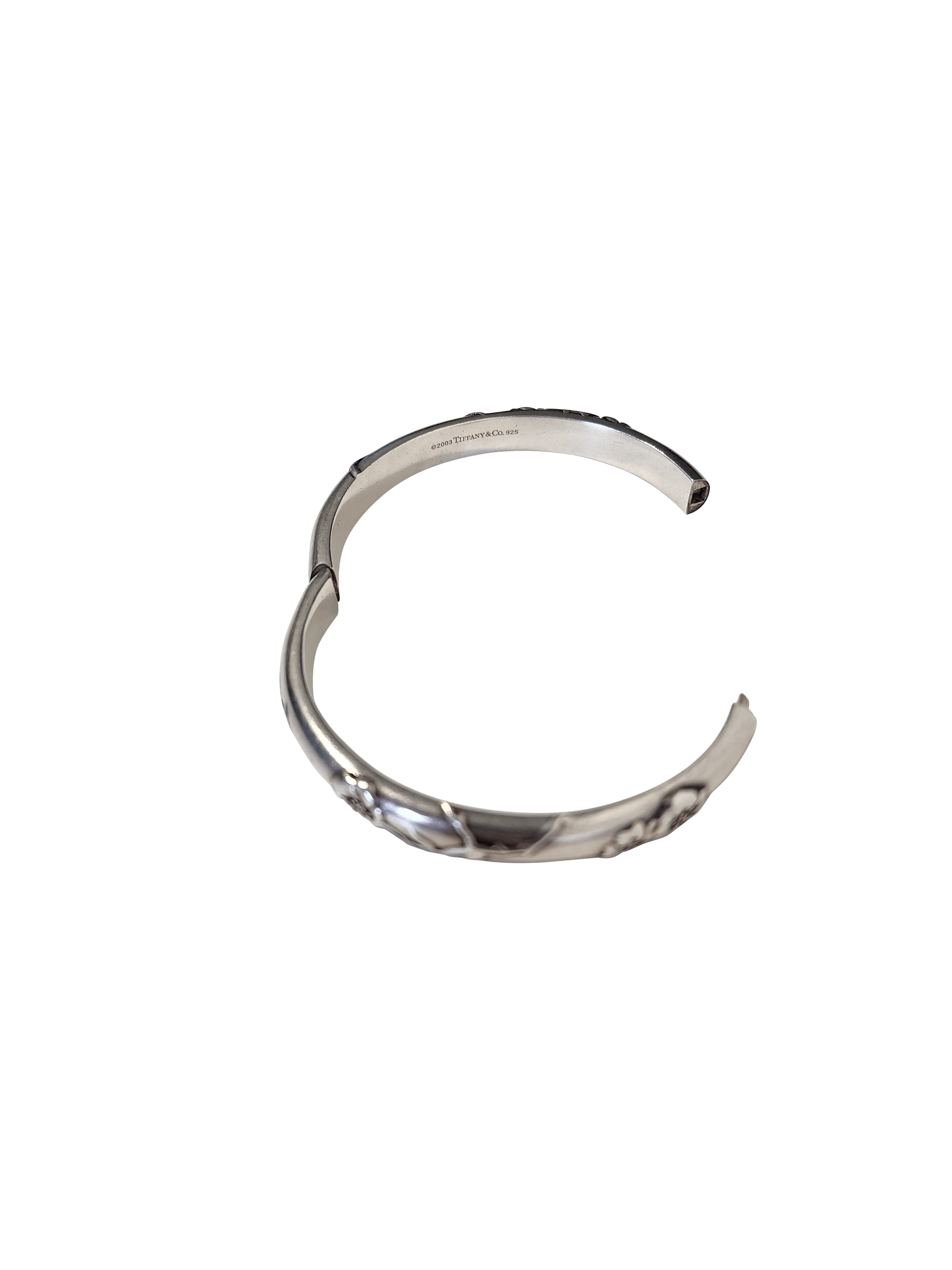Tiffany & Co. Tiffany Floral Cuff Bracelet Solid Silver Size ONE SIZE - 4 Thumbnail
