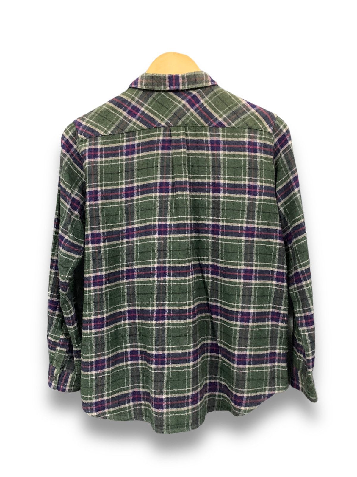 Global Work Japanese Brand Global Work Plaid Tartan Flannel Shirt Size M / US 6-8 / IT 42-44 - 3 Thumbnail