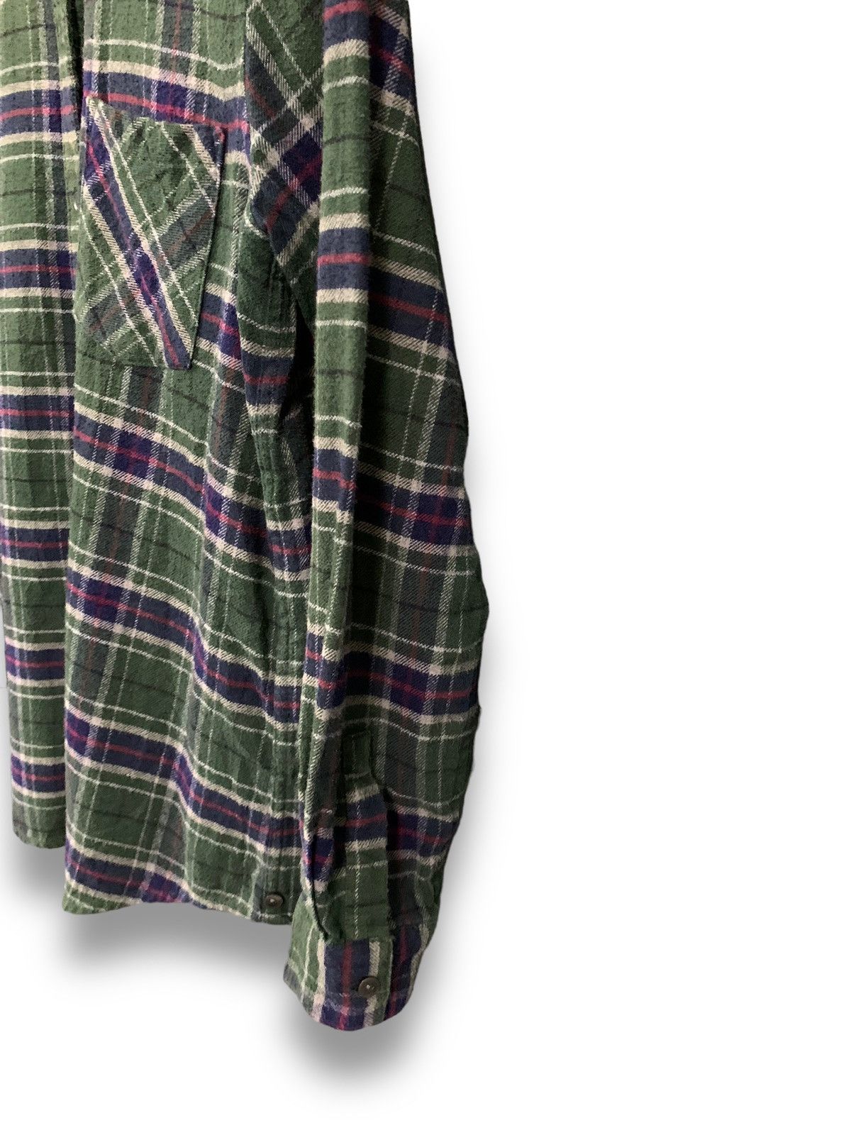 Global Work Japanese Brand Global Work Plaid Tartan Flannel Shirt Size M / US 6-8 / IT 42-44 - 10 Thumbnail