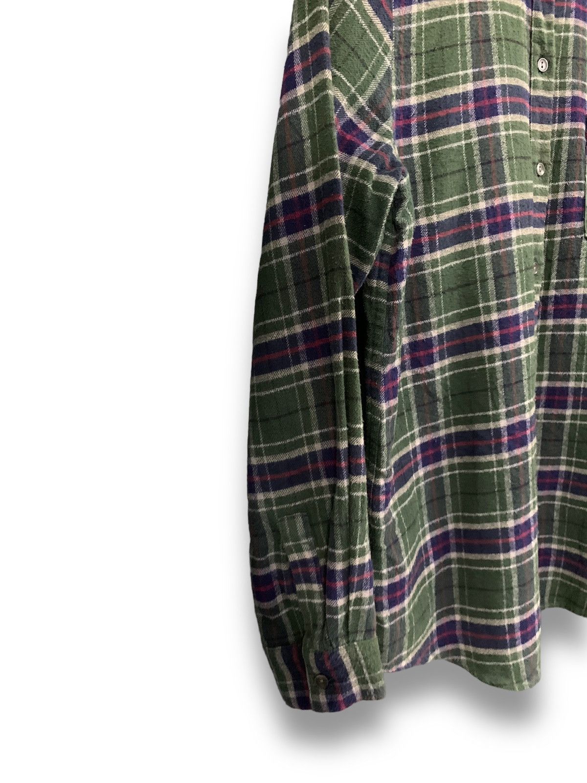 Global Work Japanese Brand Global Work Plaid Tartan Flannel Shirt Size M / US 6-8 / IT 42-44 - 9 Thumbnail