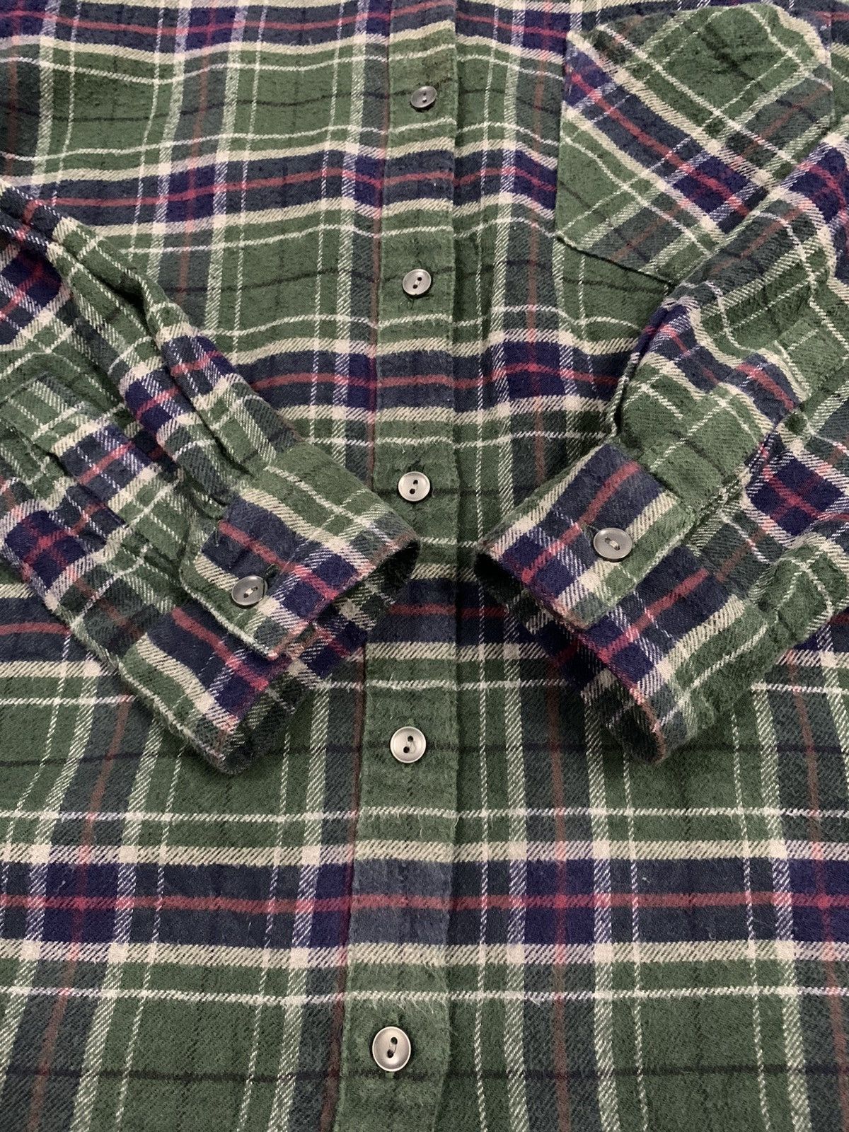 Global Work Japanese Brand Global Work Plaid Tartan Flannel Shirt Size M / US 6-8 / IT 42-44 - 8 Thumbnail
