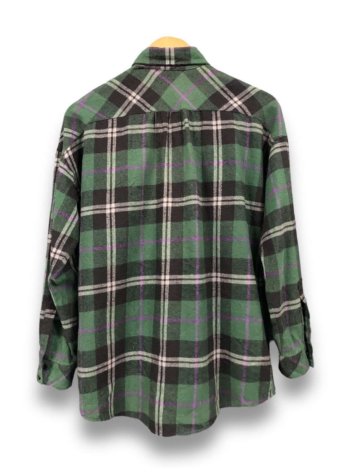 MOUSSY Japanese Brand Moussy Plaid Checkered Flannel Shirt Size L / US 10 / IT 46 - 2 Thumbnail