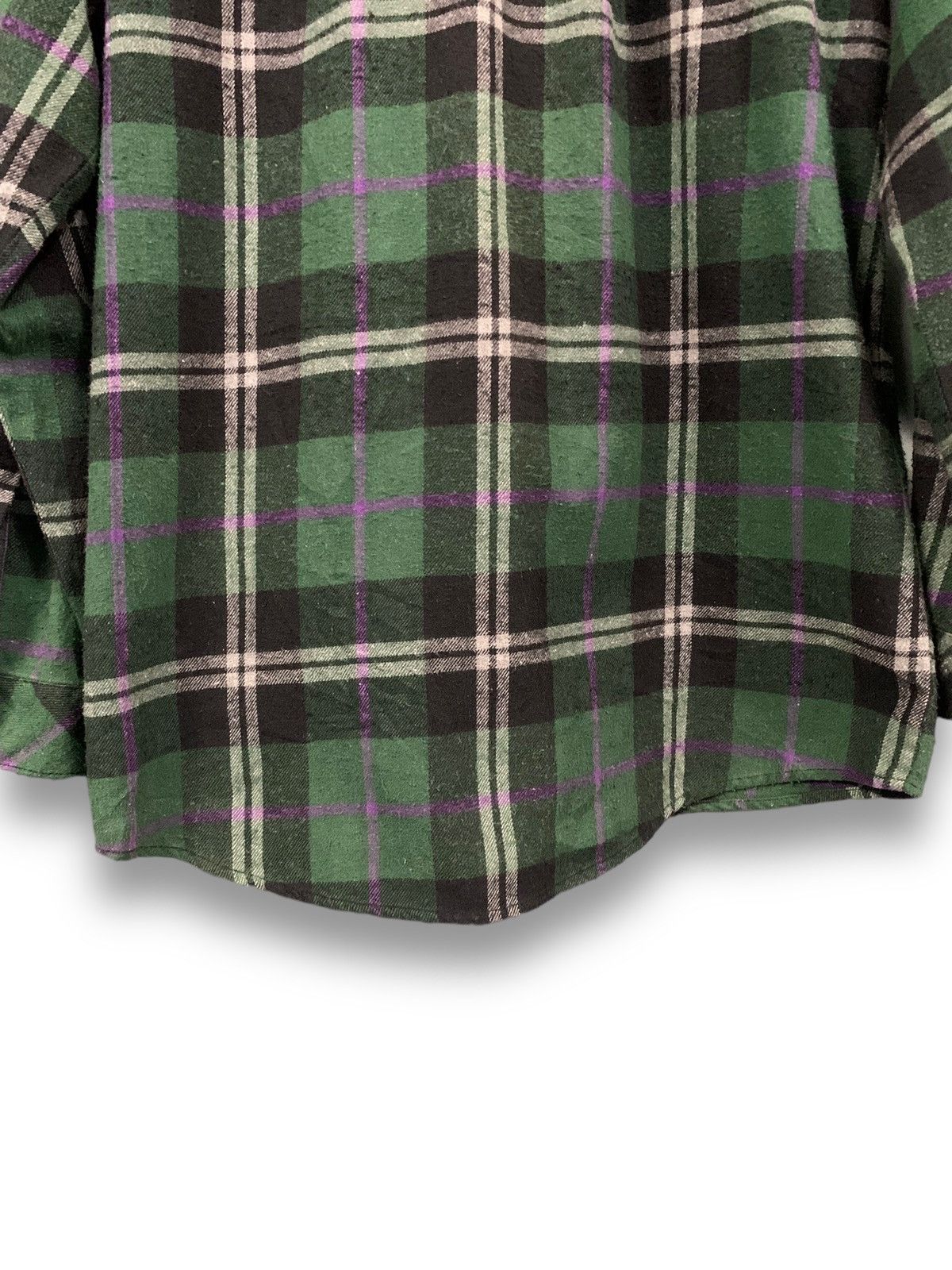 MOUSSY Japanese Brand Moussy Plaid Checkered Flannel Shirt Size L / US 10 / IT 46 - 12 Thumbnail