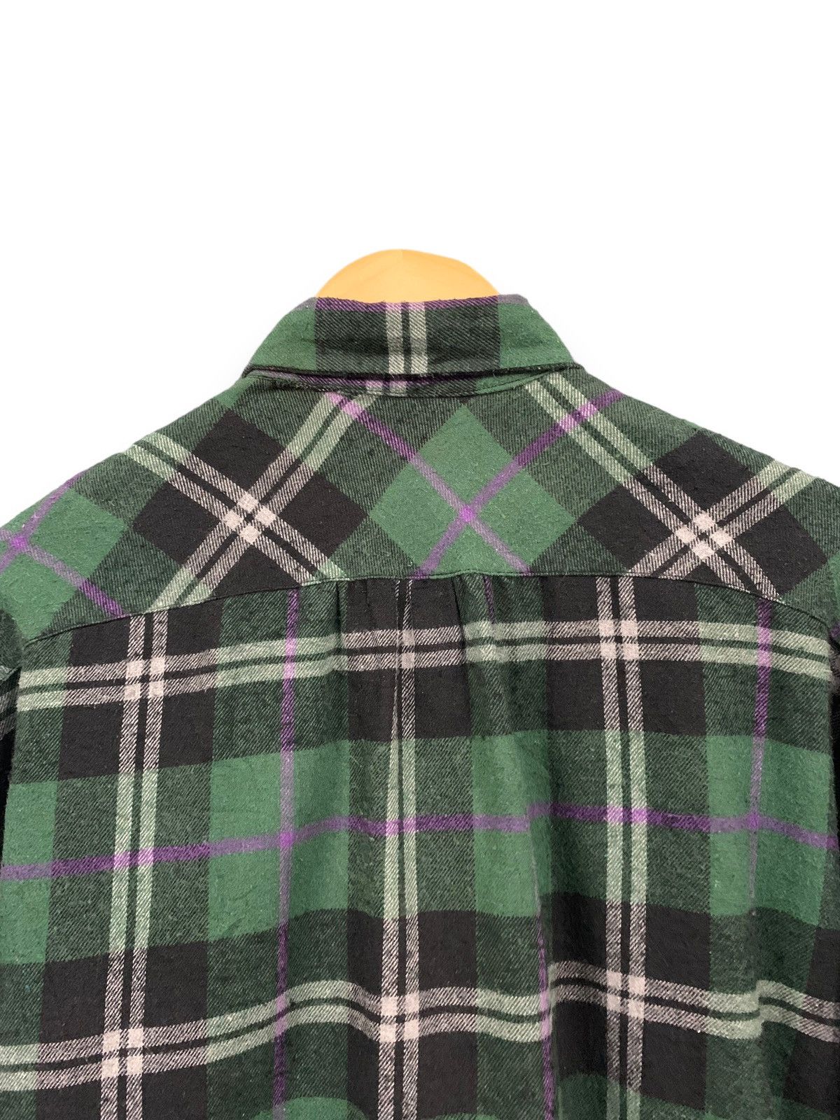 MOUSSY Japanese Brand Moussy Plaid Checkered Flannel Shirt Size L / US 10 / IT 46 - 11 Thumbnail
