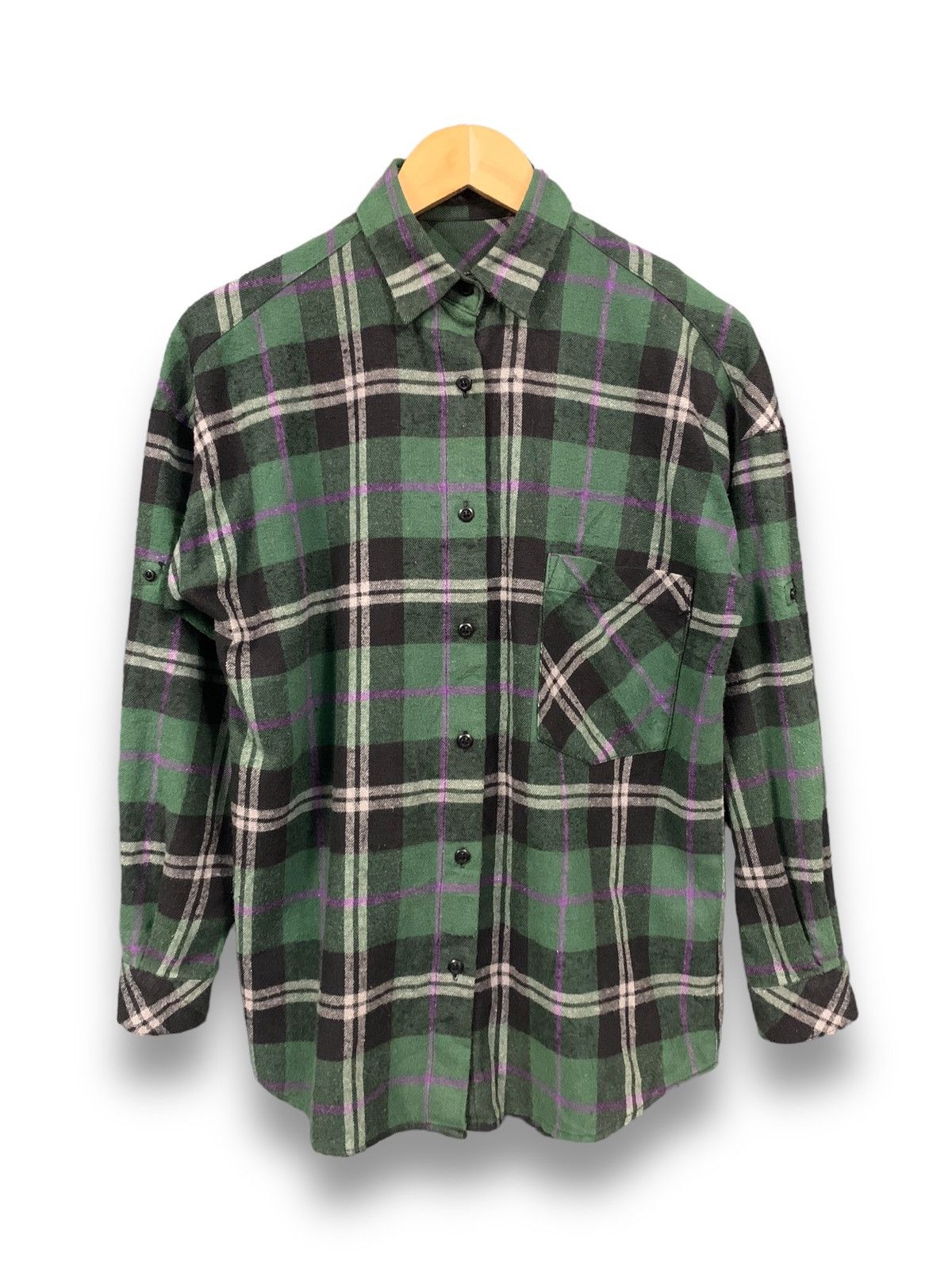 MOUSSY Japanese Brand Moussy Plaid Checkered Flannel Shirt Size L / US 10 / IT 46 - 1 Thumbnail
