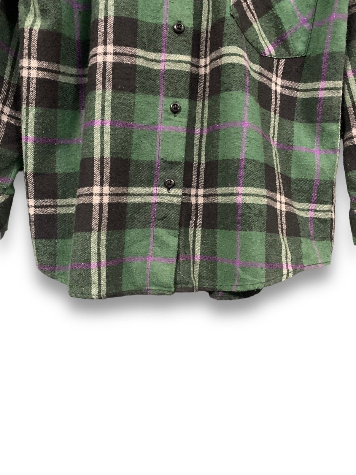MOUSSY Japanese Brand Moussy Plaid Checkered Flannel Shirt Size L / US 10 / IT 46 - 6 Thumbnail