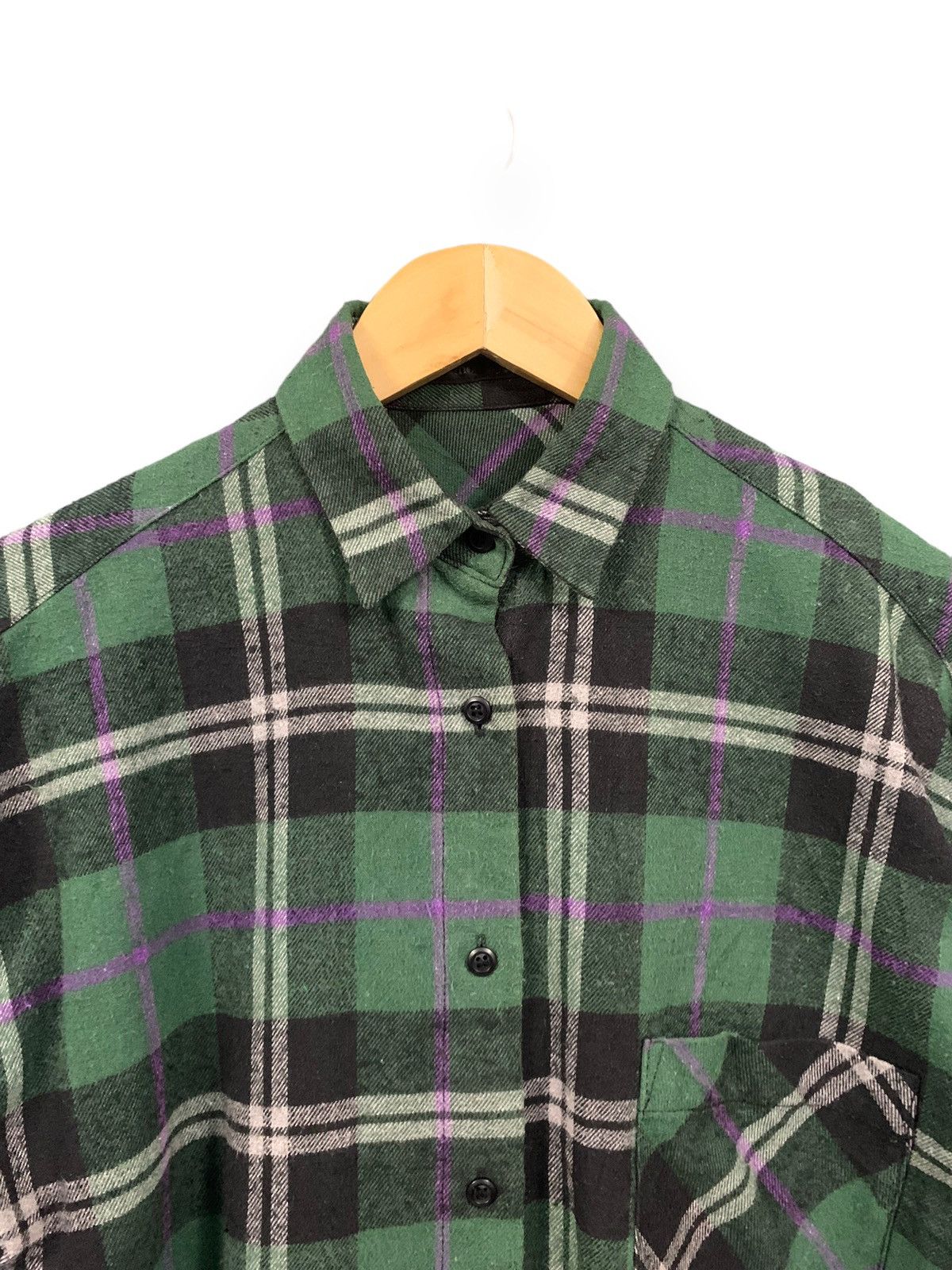 MOUSSY Japanese Brand Moussy Plaid Checkered Flannel Shirt Size L / US 10 / IT 46 - 4 Thumbnail