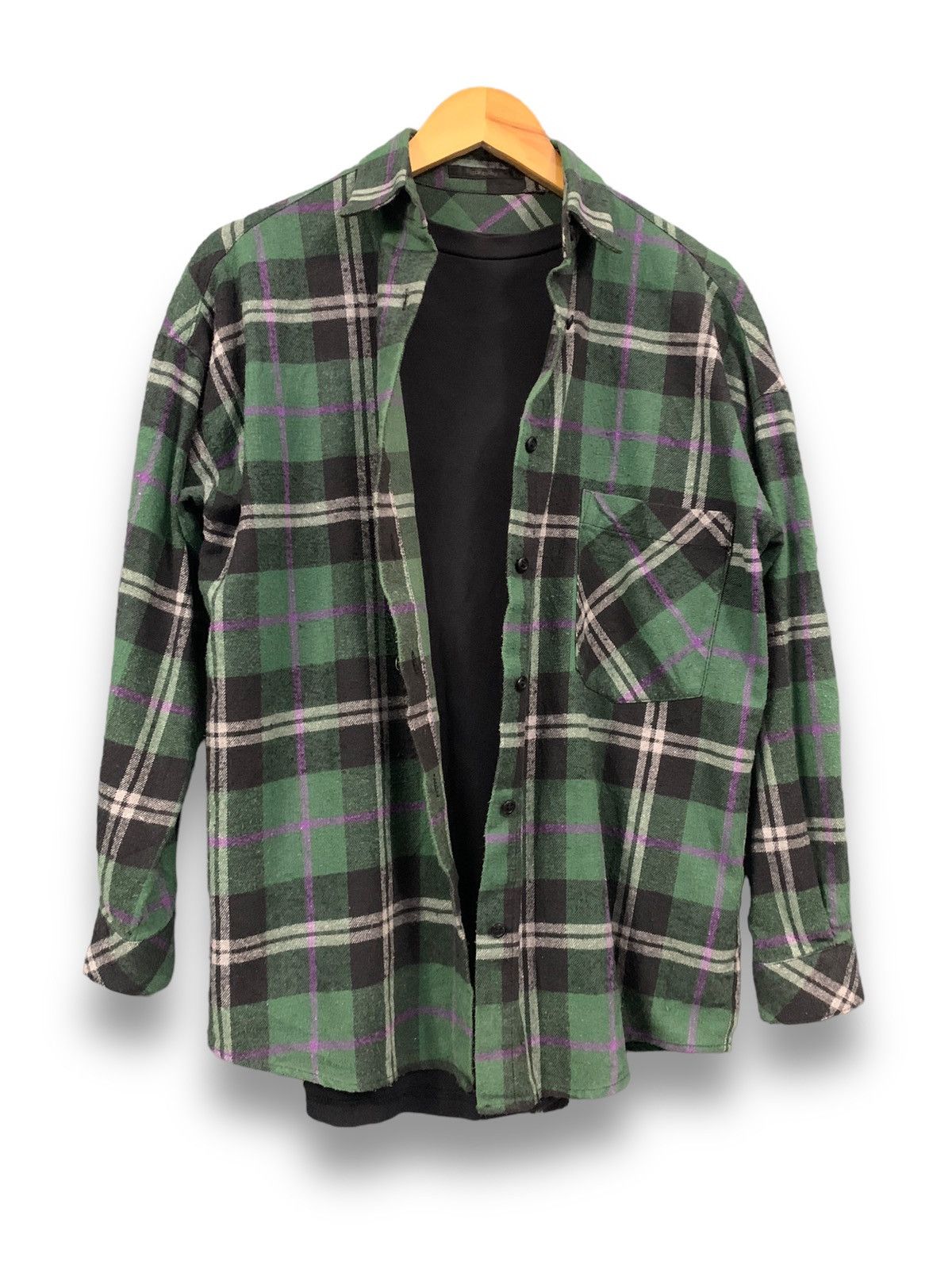 MOUSSY Japanese Brand Moussy Plaid Checkered Flannel Shirt Size L / US 10 / IT 46 - 3 Thumbnail