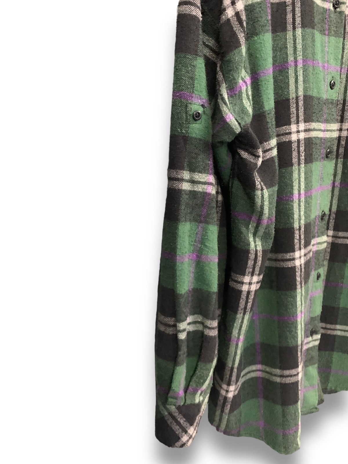 MOUSSY Japanese Brand Moussy Plaid Checkered Flannel Shirt Size L / US 10 / IT 46 - 7 Thumbnail