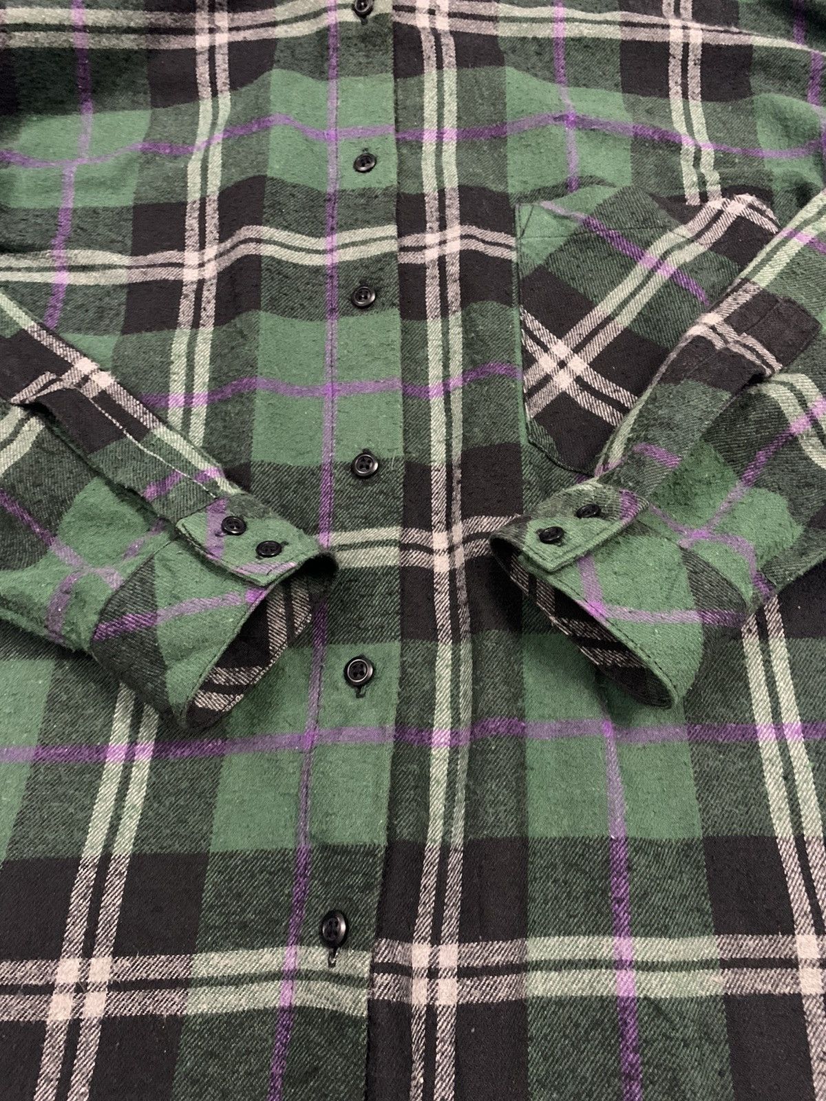 MOUSSY Japanese Brand Moussy Plaid Checkered Flannel Shirt Size L / US 10 / IT 46 - 10 Thumbnail