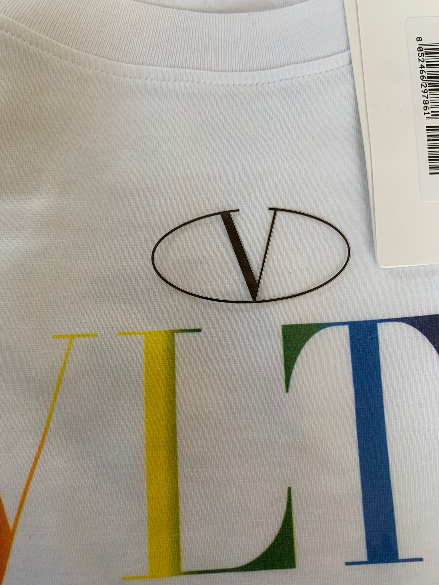 Valentino VLTN Rainbow Logo Tee Size US XL / EU 56 / 4 - 11 Thumbnail