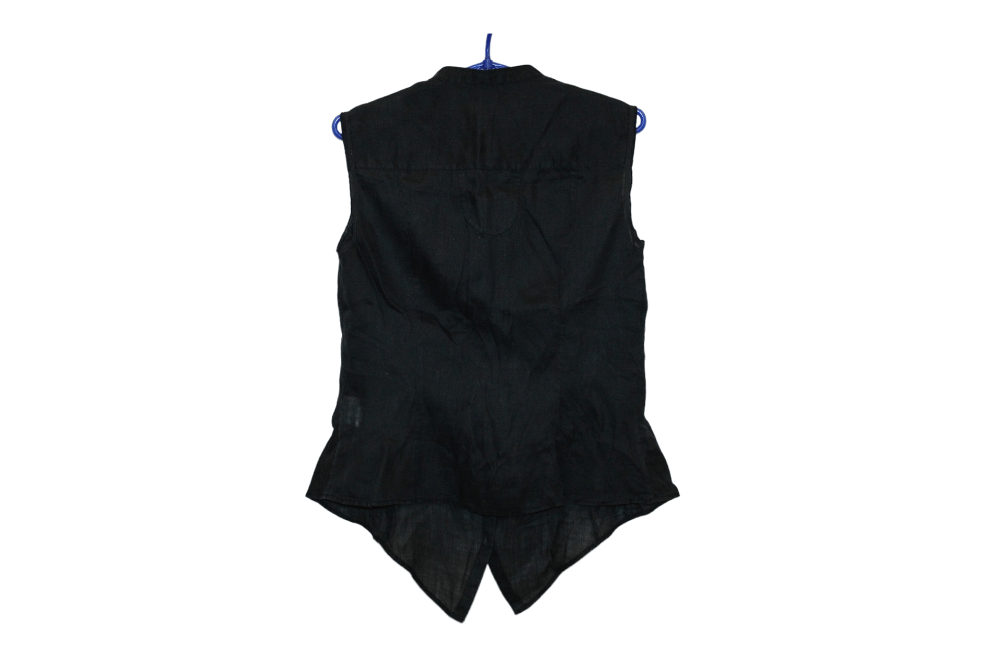 Marithe + Francois Girbaud Marithe Francois Girbaud Ramie Grandad Sleeveless Blouse Size S / US 4 / IT 40 - 5 Thumbnail