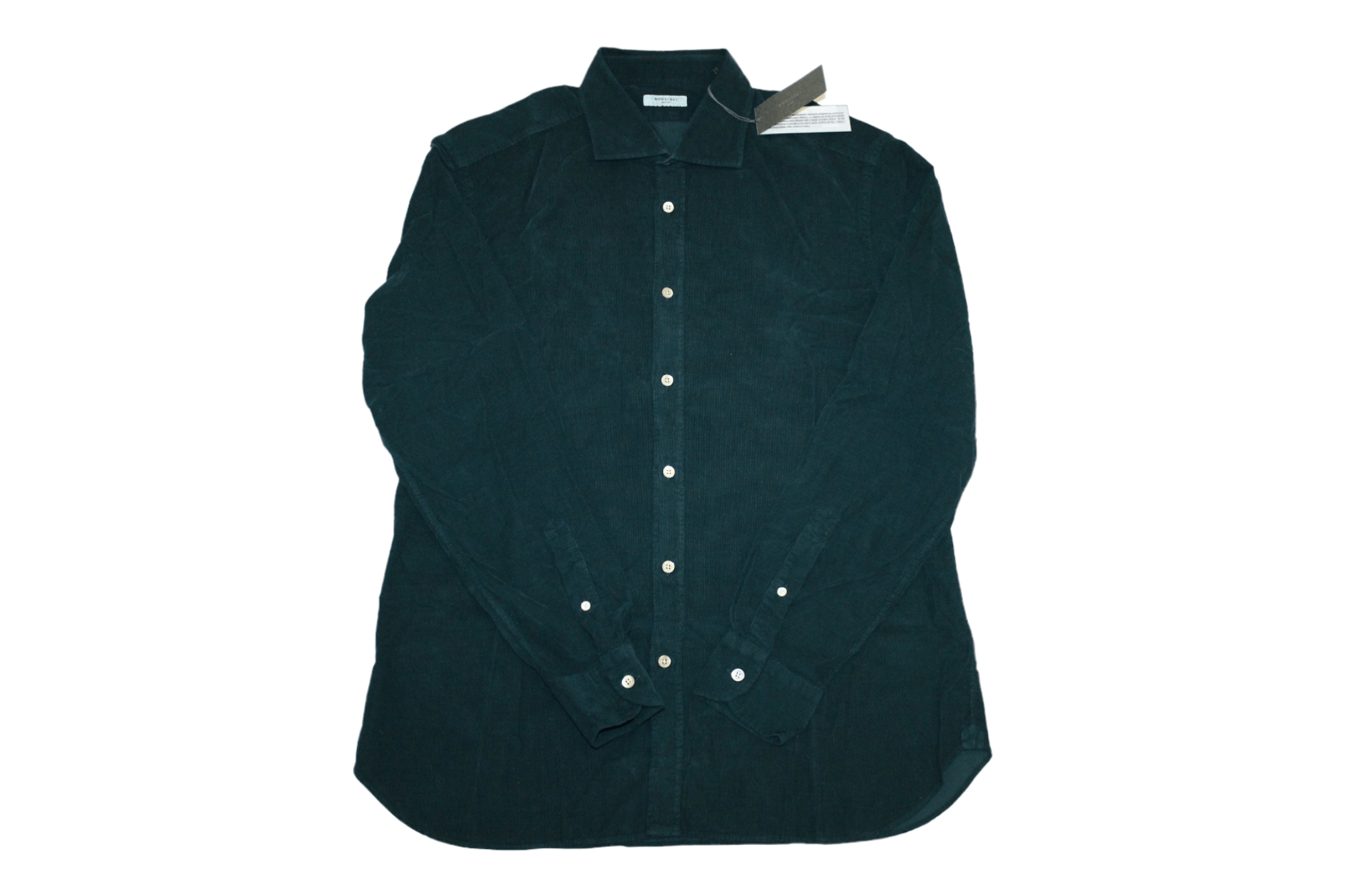 image of Boglioli Corduroy Shirt in Green, Men's (Size Large)
