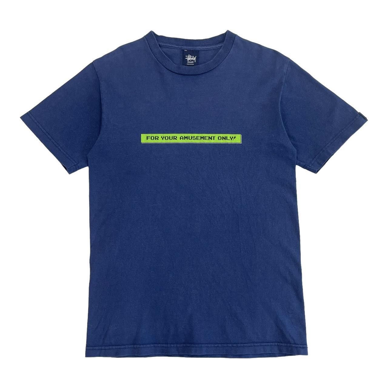Vintage Stussy T-Shirt in Navy For Your Amusement Only