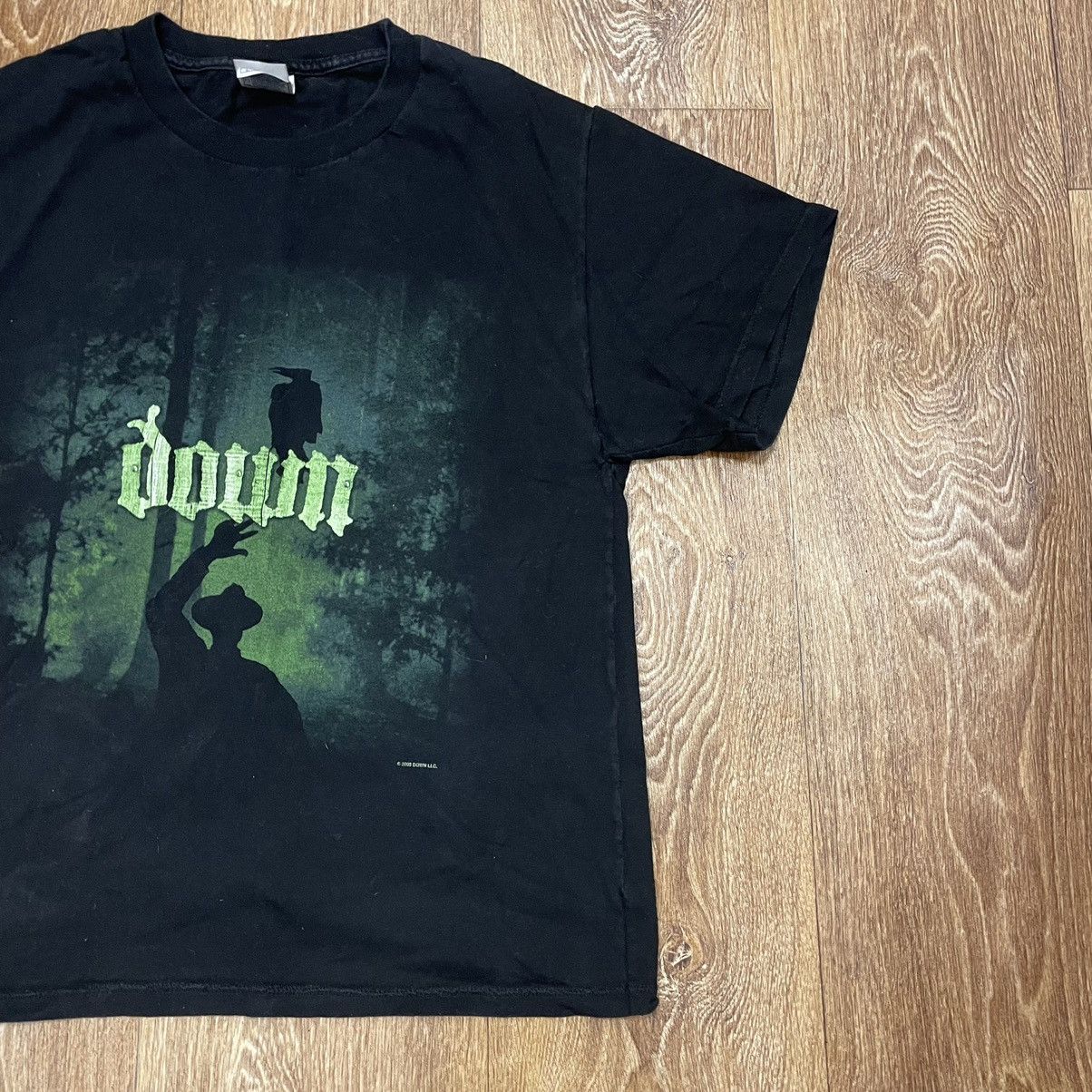 Vintage Vintage Y2K Down Graphic Tee Dark Grunge Streetwear Faded M Size US M / EU 48-50 / 2 - 2 Thumbnail