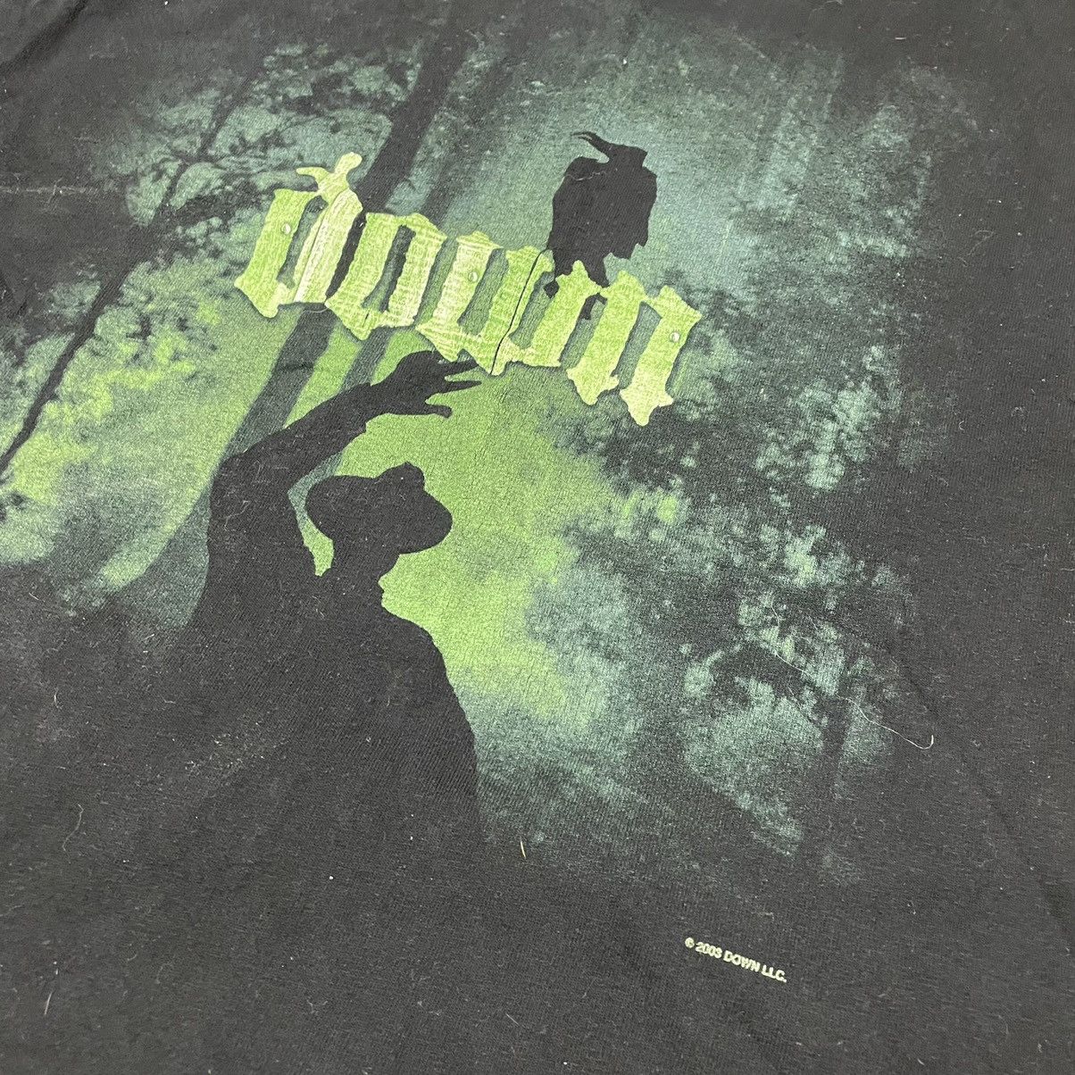 Vintage Vintage Y2K Down Graphic Tee Dark Grunge Streetwear Faded M Size US M / EU 48-50 / 2 - 4 Thumbnail
