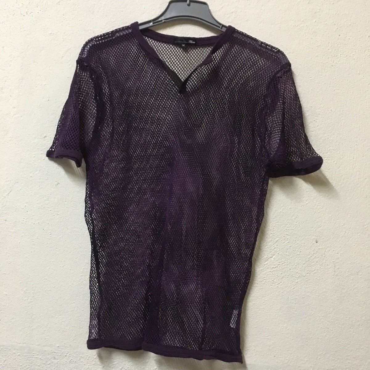 Japanese Brand Bless purple mesh tee Size US M / EU 48-50 / 2 - 1 Thumbnail