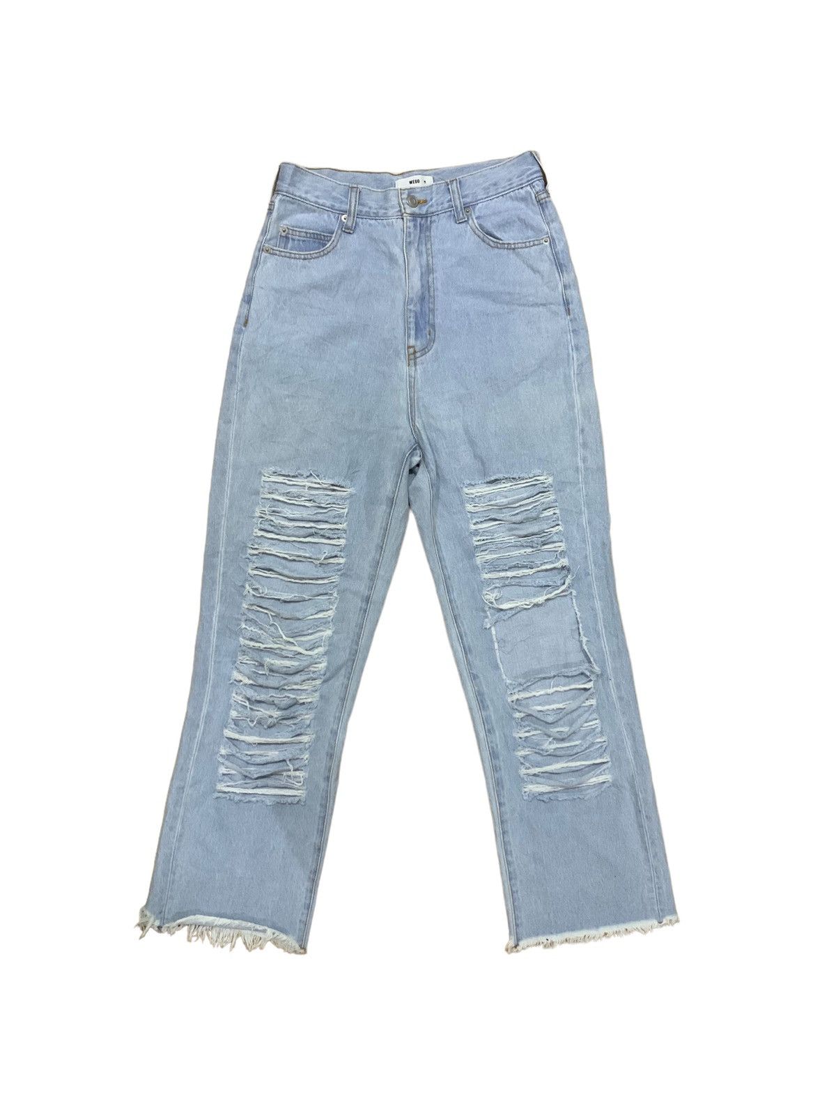 Japanese Wego Distressed Women Baggy Jean Style