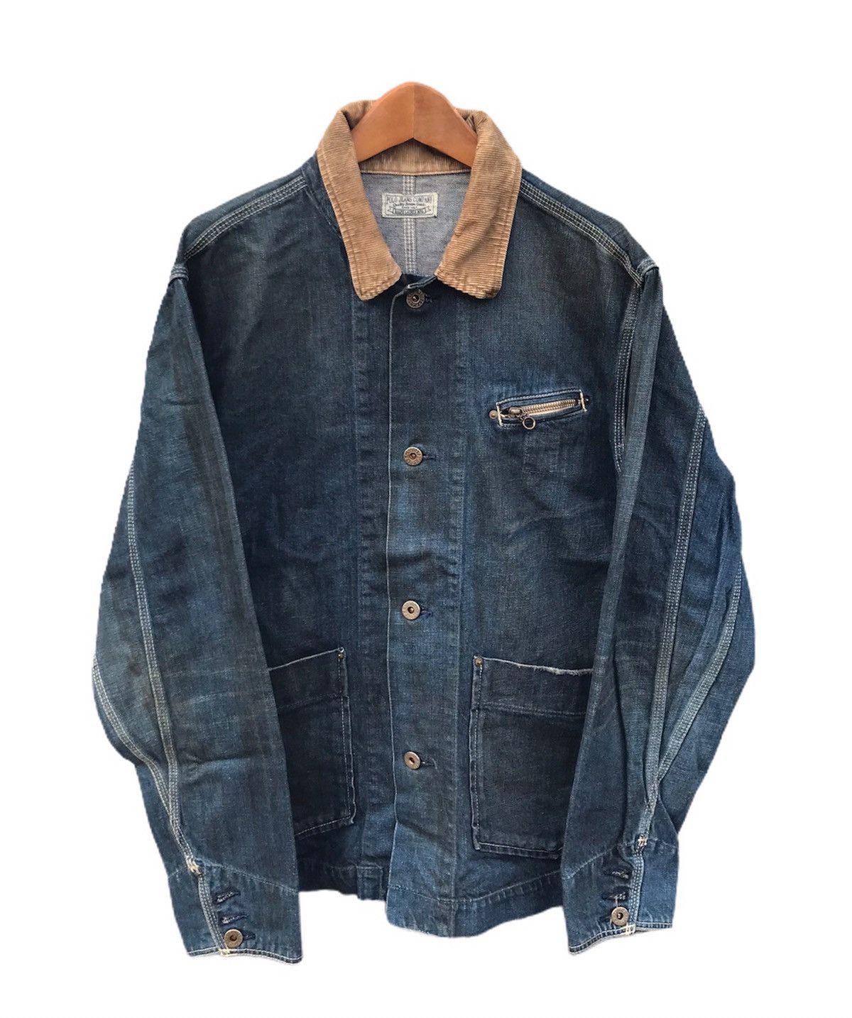 Vintage Polo ralph laurent denim jacket Size US L / EU 52-54 / 3 - 3 Thumbnail