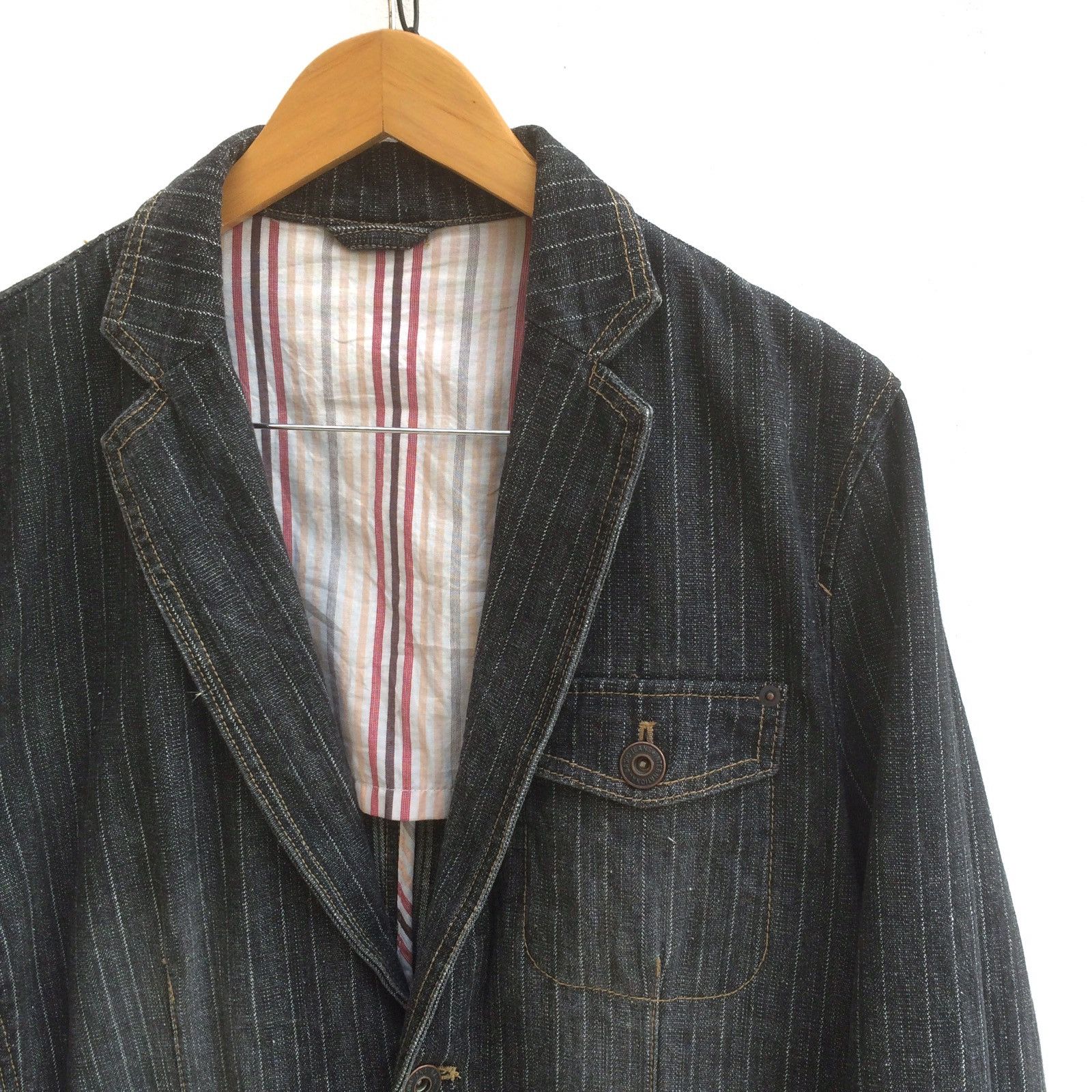 Kansai Yamamoto Sissy by Kansai Yamamoto Denim Jacket Size US L / EU 52-54 / 3 - 3 Thumbnail